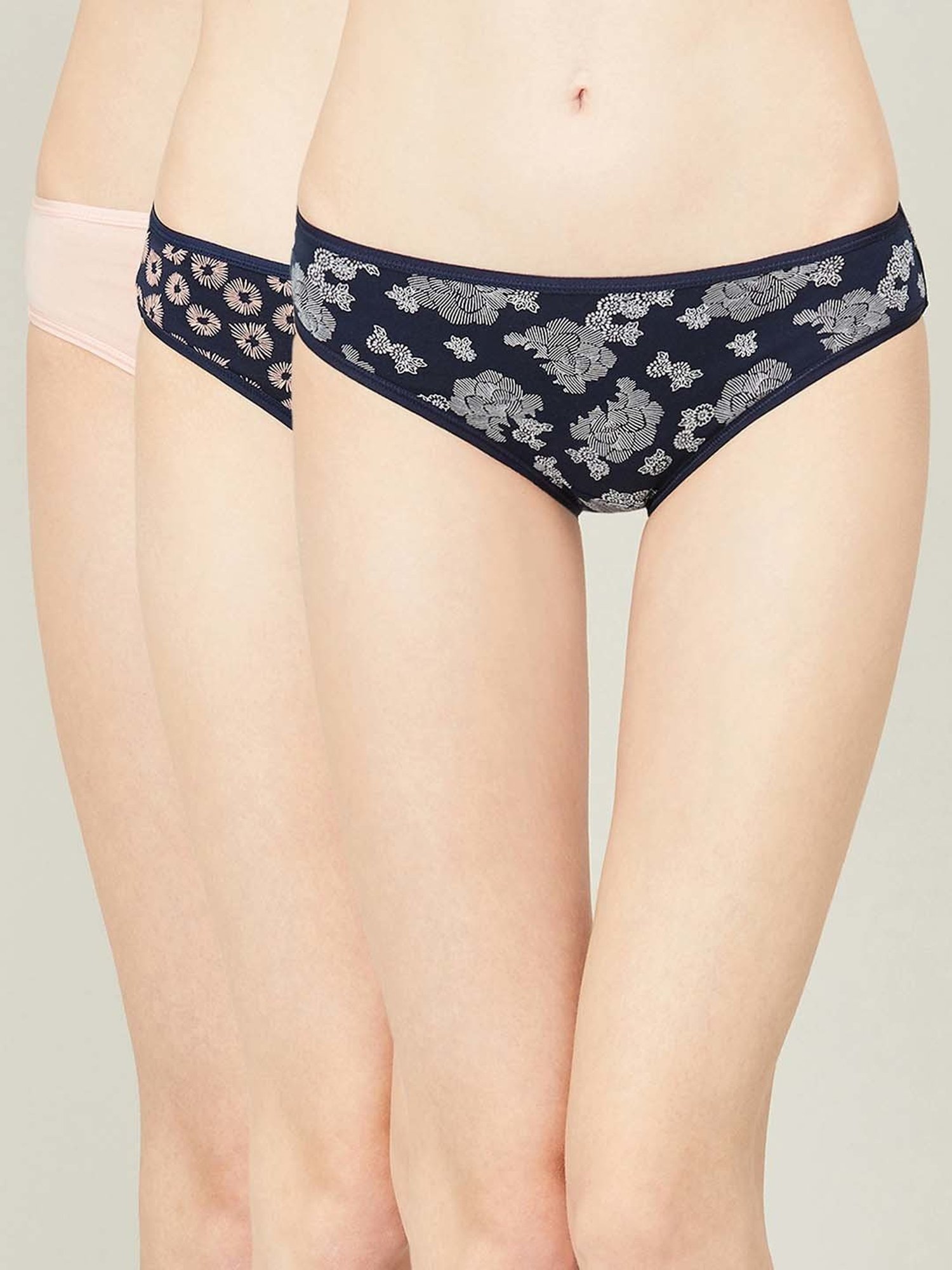 Ginger by Lifestyle Assorted Color Printed Panties - Pack Of 3