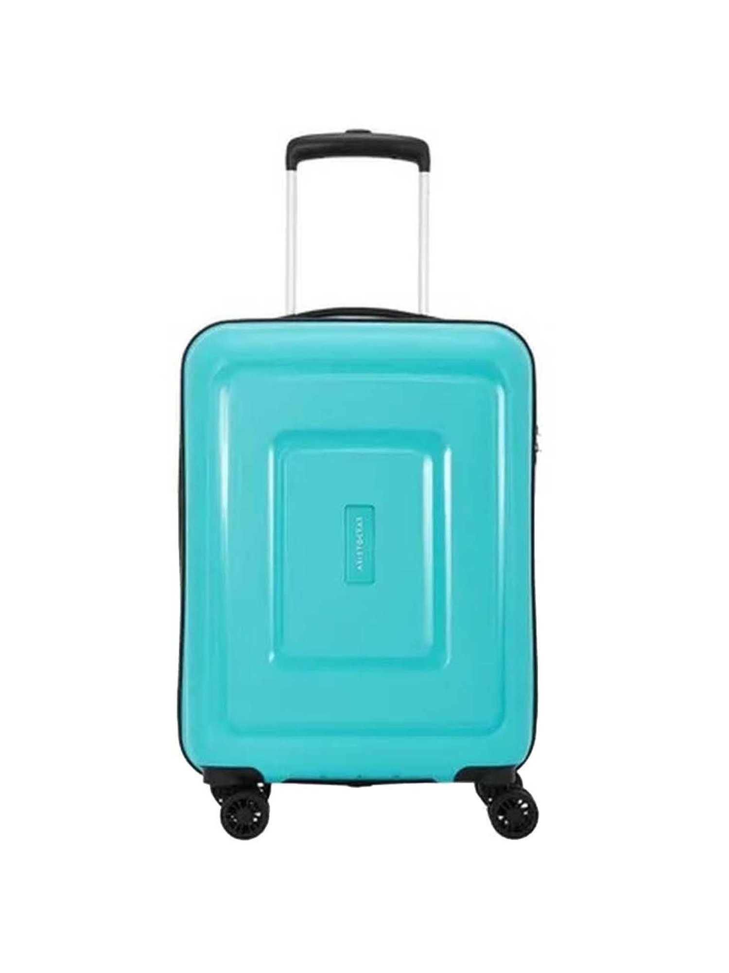 Aristocrat Endeavour Turquoise Textured Hard Small Trolley Bag - 38 cm
