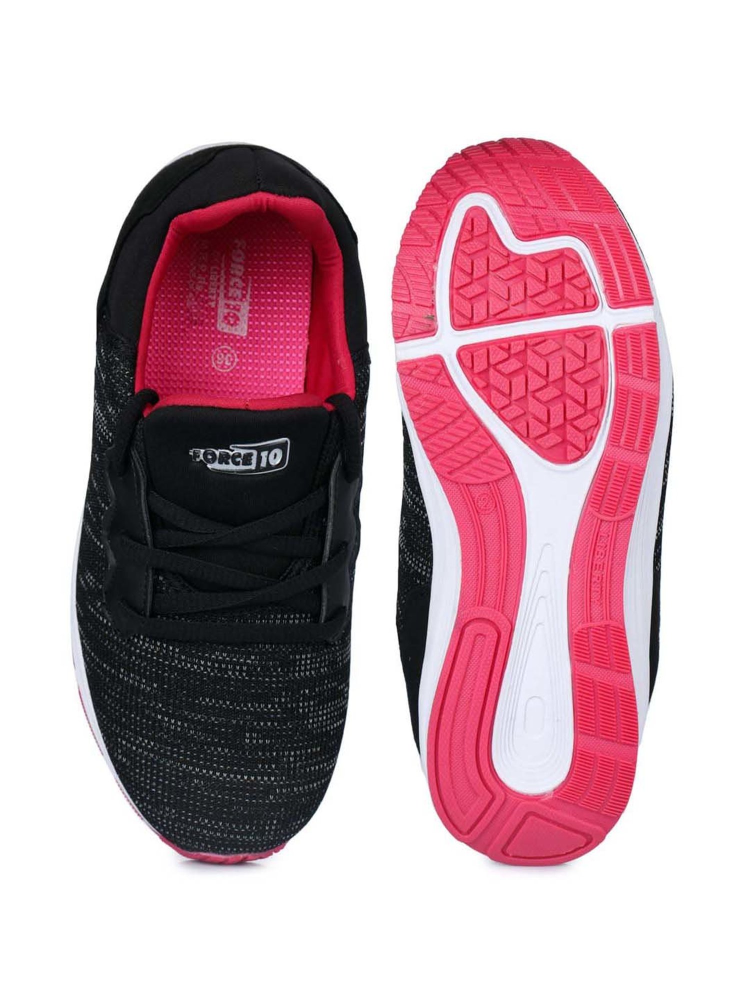 Force 10 by Liberty Women's Black Running Shoes