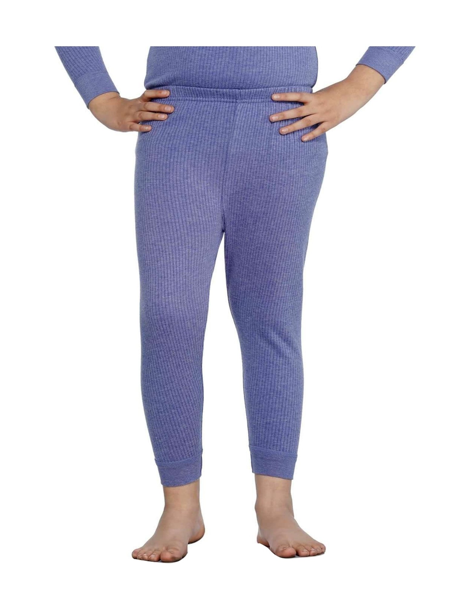 Bodycare Kids Blue Cotton Regular Fit Full Sleeves Thermal Set