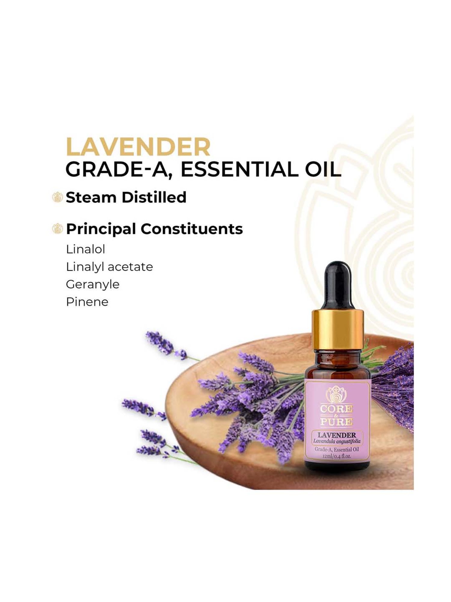 CORE & PURE Lavender Essential Oil - 12 ml