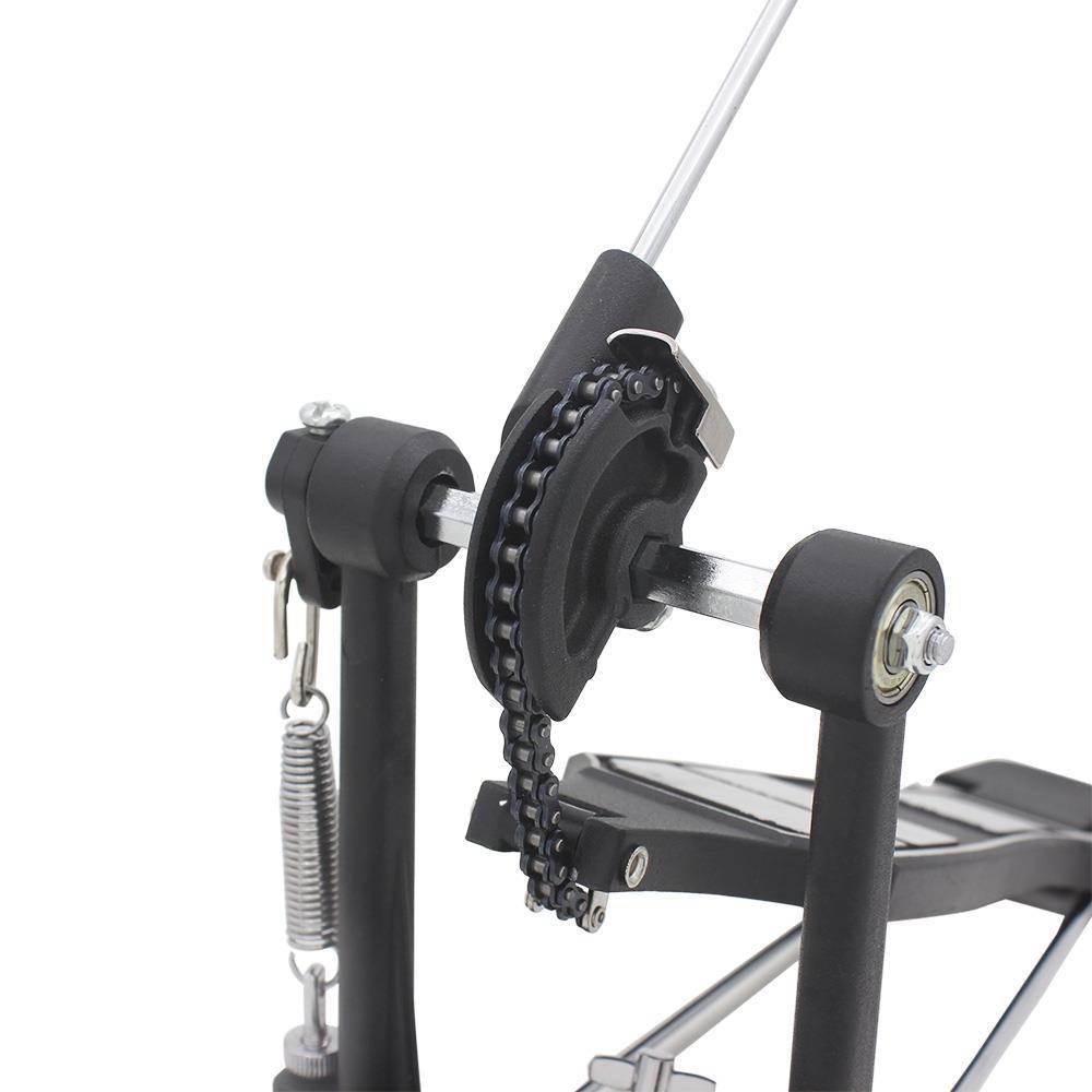 Drum Pedal Single Bass Drum Foot Kick Pedal Percussion Single Chain Drive Black
