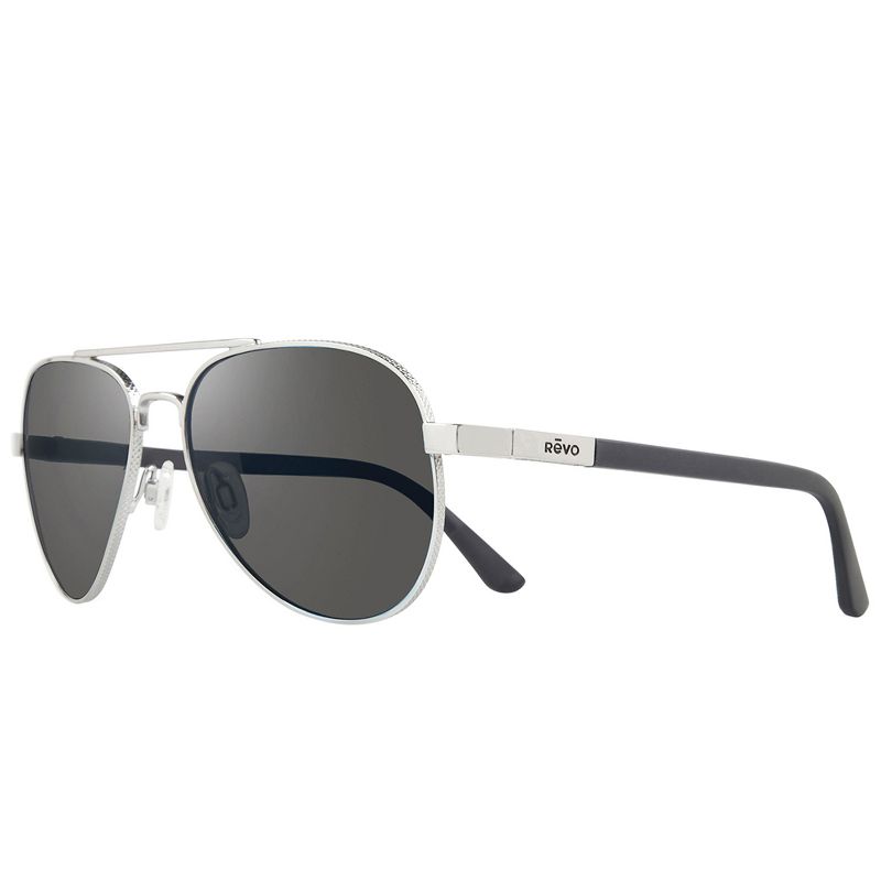 Revo Raconteur RE 1011 03 GY Unisex Aviator Polarized Sunglasses Chrome 58mm