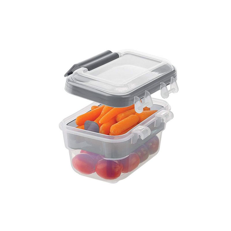 Progressive International SNL-1000GY Snaplock Snack To Go Plastic Container