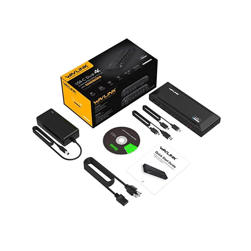 USB C Dual 4K DP/HDMI Laptop Docking Station with 65W Power Delivery, Single 5K/ Dual 4K @60Hz for Specific USB-C and Thunderbolt 3 Windows and Mac Systems ( 2xDP 1.2, 2xHDMI 2.0, 5xUSB, LAN)