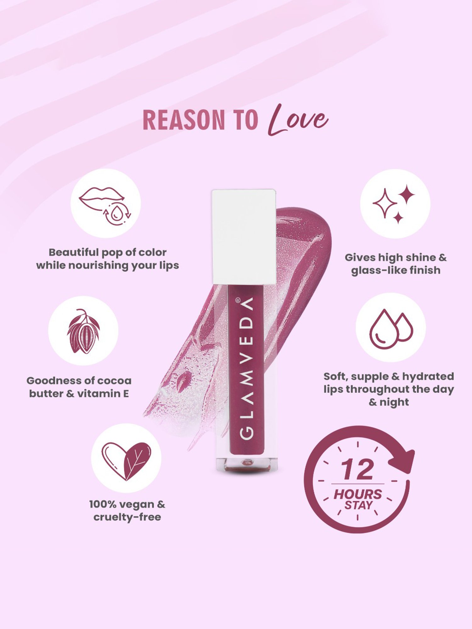 Glamveda Serum Infused Lip Gloss Mini Moonstruck-117 - 1.2 ml