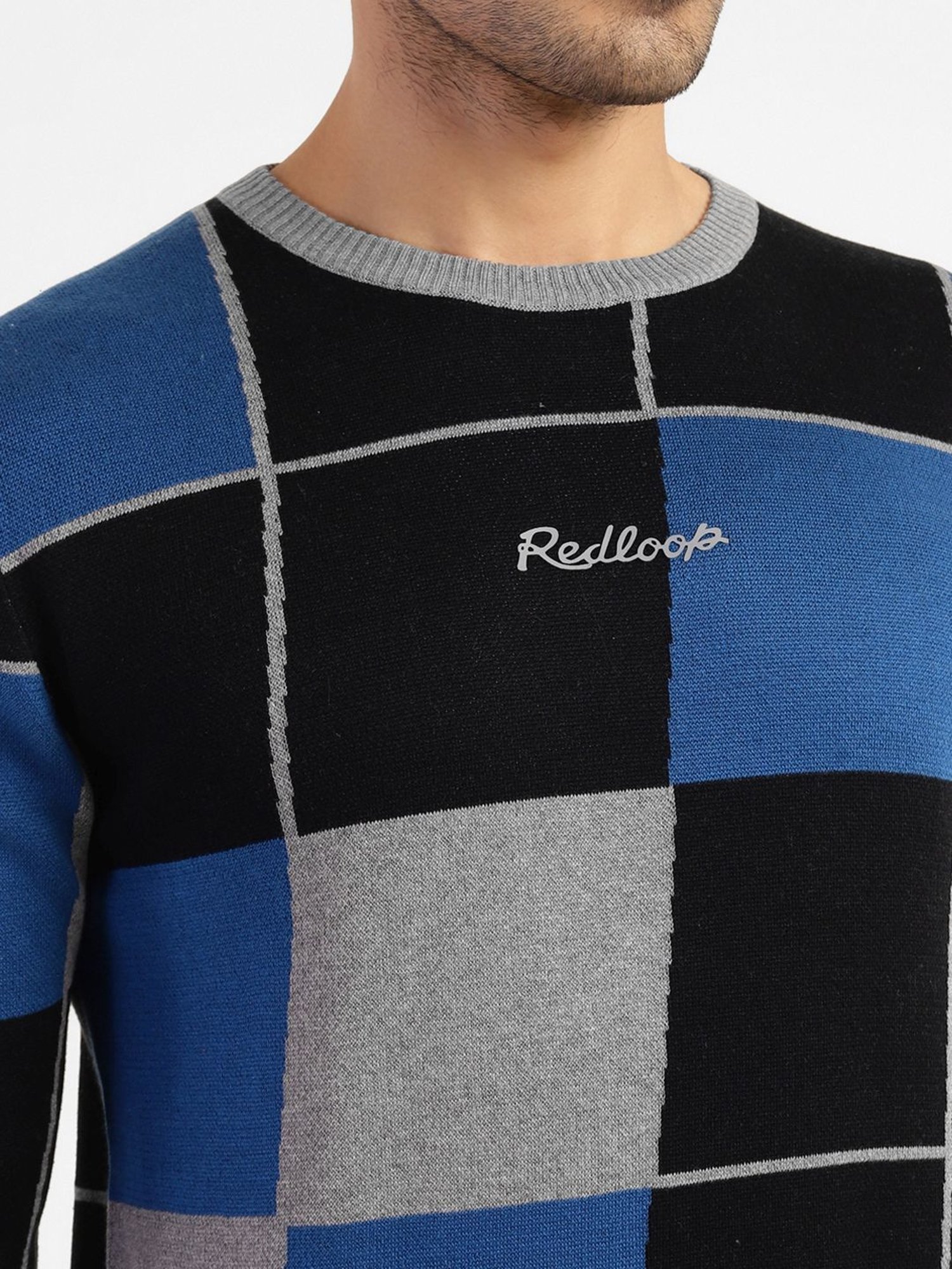 Levi'S Multi Regular Fit Self Pattern Sweaters