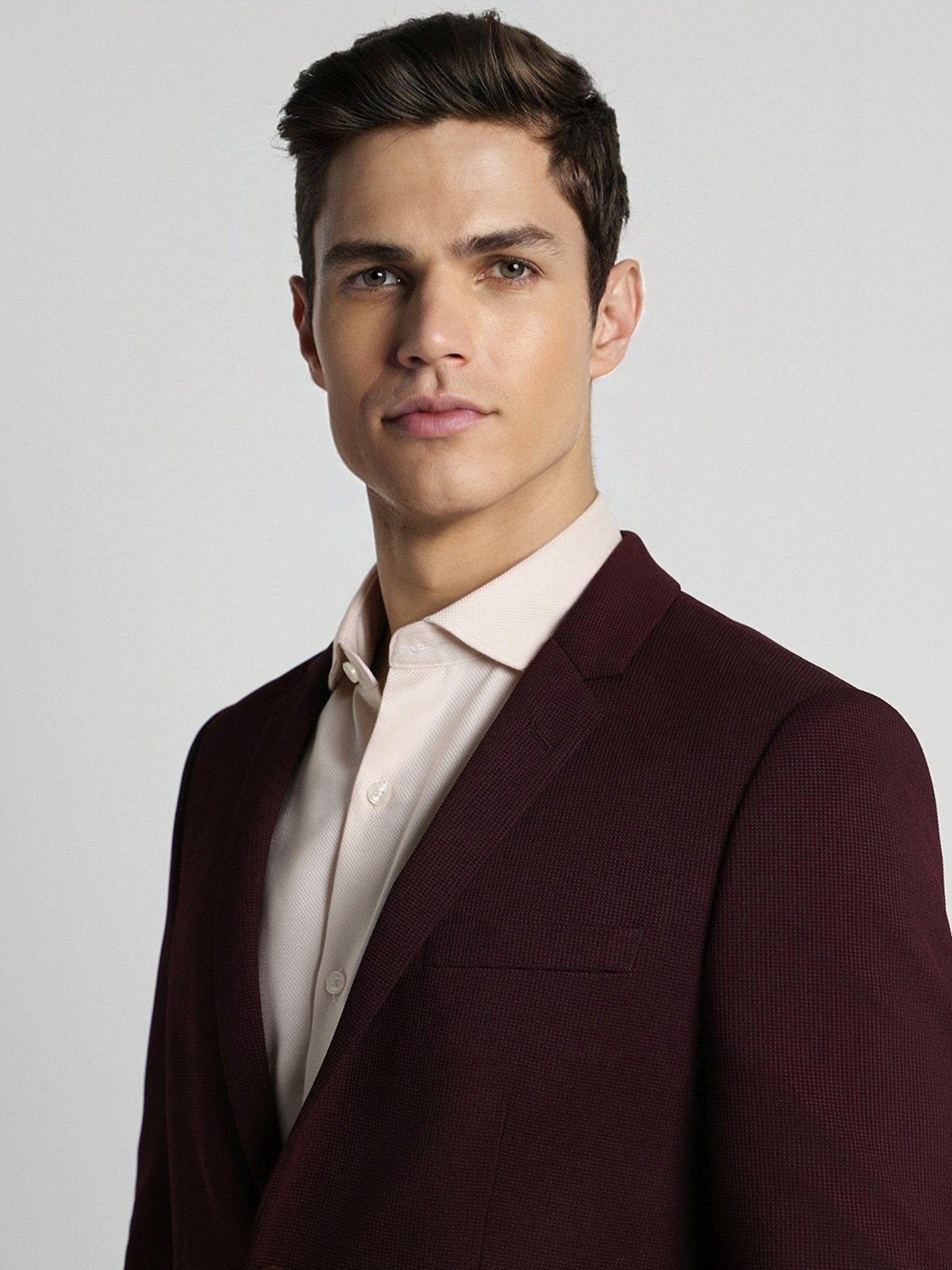 Vastramay Black Regular Fit Blazer