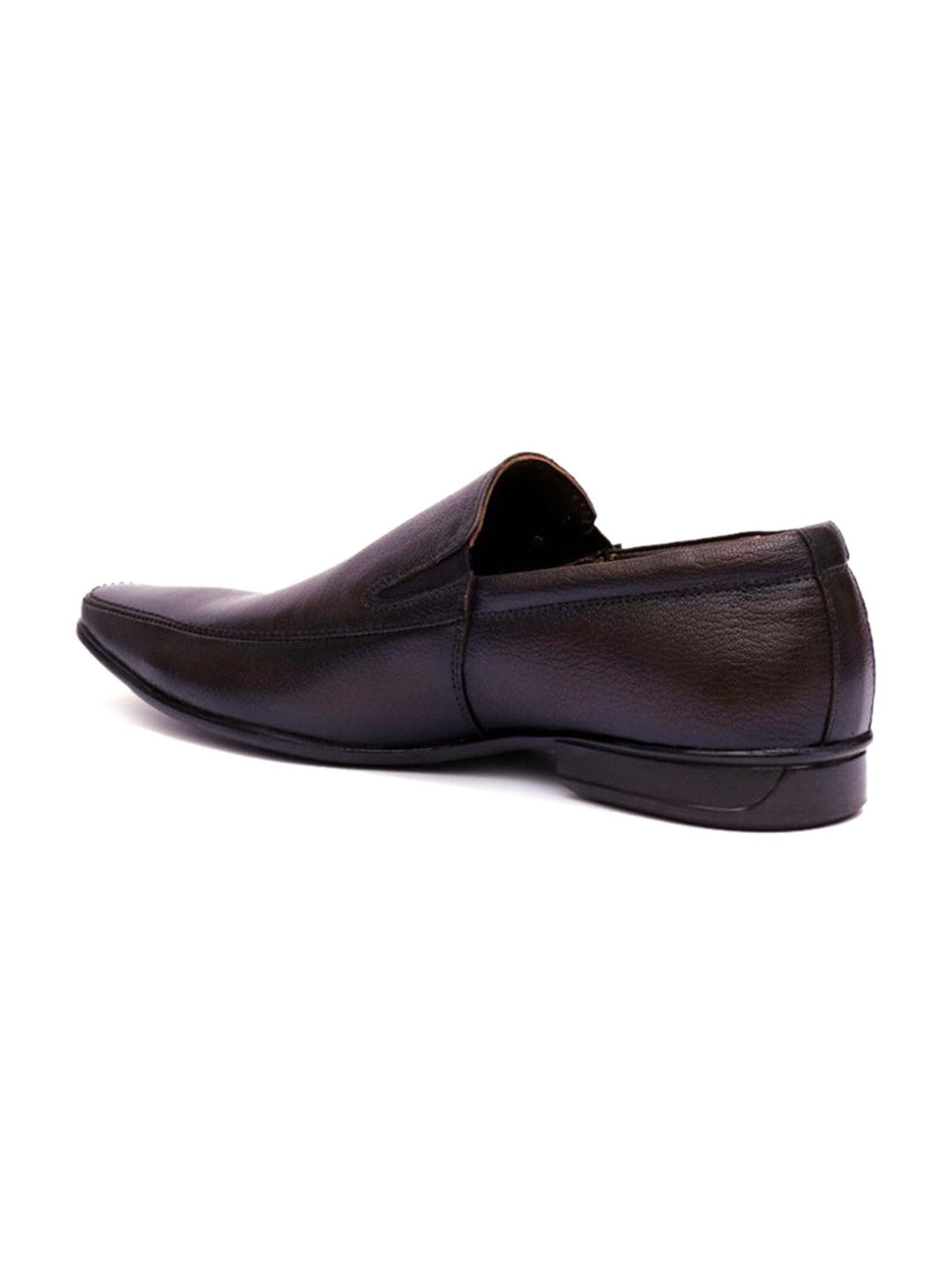 Hitz Men's Brown Formal Slip-ons
