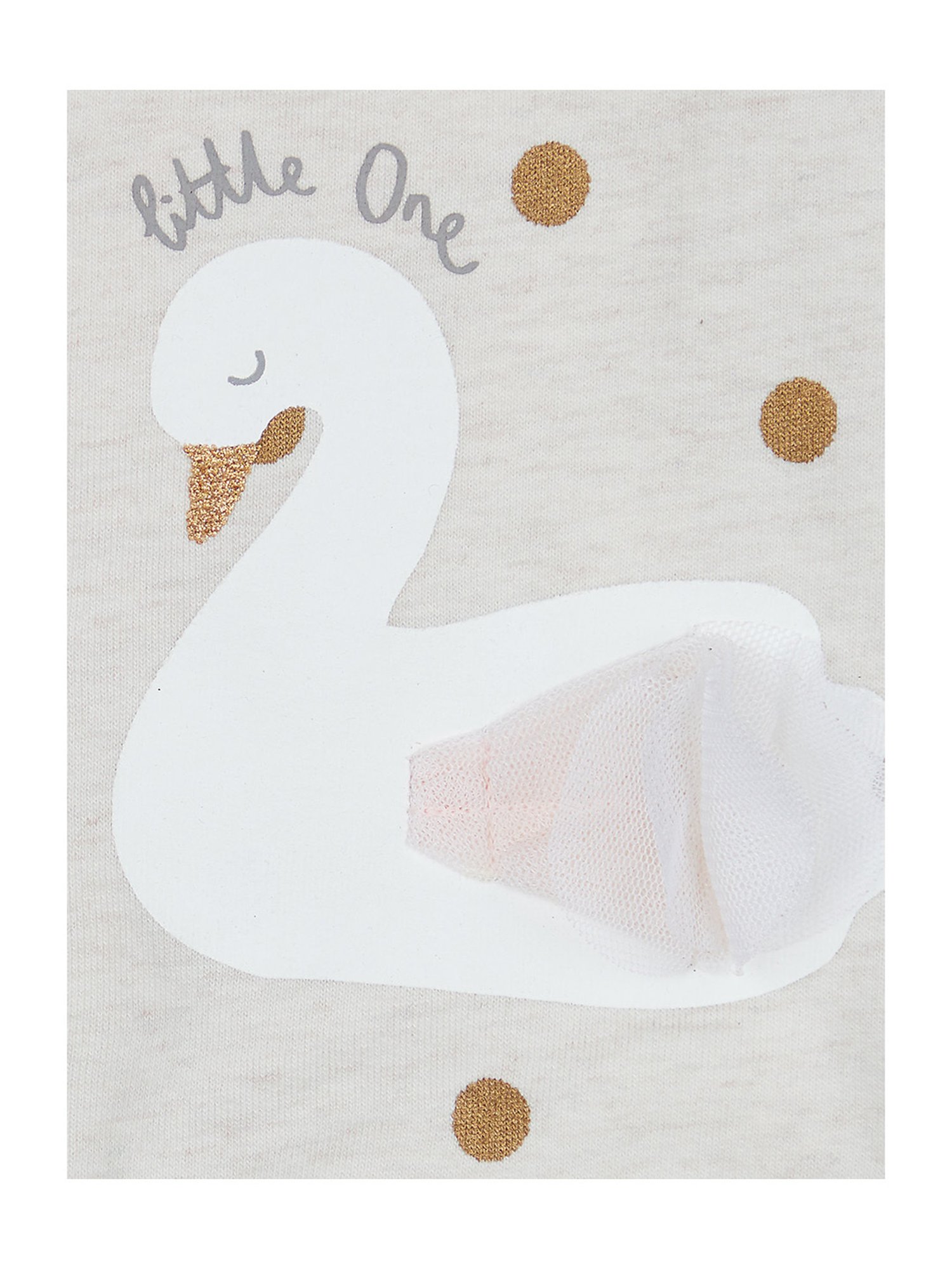 Mothercare Kids Grey & Light Pink Printed Full Sleeves Bodysuit with Dungaree