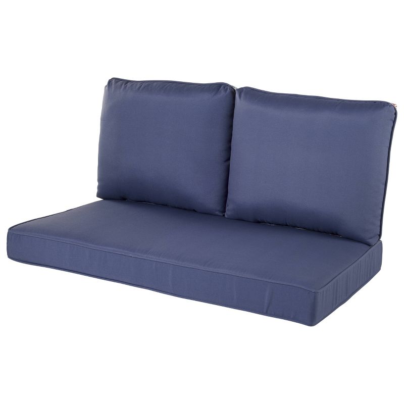 Jordan French Edge Chaise Lounge Cushion - Cabana Stripe Turquoise