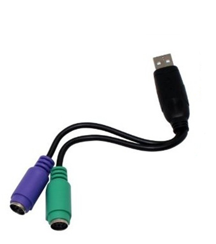 USB To PS/2 Cable Adapter Convert for Keyboard Mouse KVM