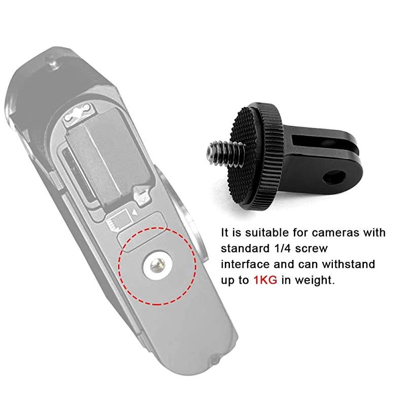 Mount for Gopro Adapter 1420 Camera Mount Adapter Mount Fits GoPro Hero Sony Xiaomi yi Sjcam Action Cameras and Other Standard 14 Accessories