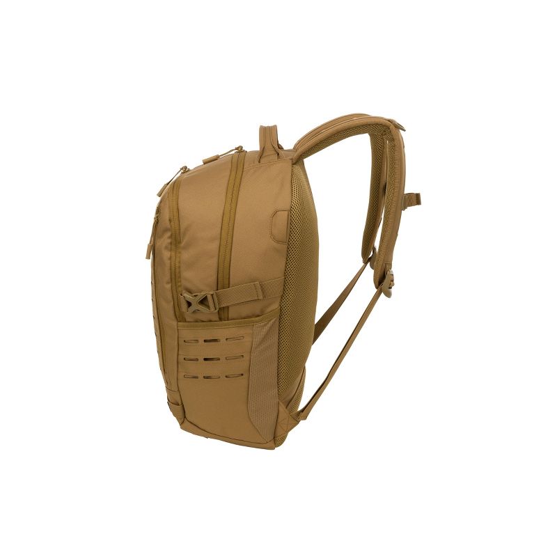 WIB Miami City Slim Backpack for up-to 14.1" Notebook , Tablet, eReader - Green - Twill Polyester - Twill Polyester, Microsuede - Shoulder Strap