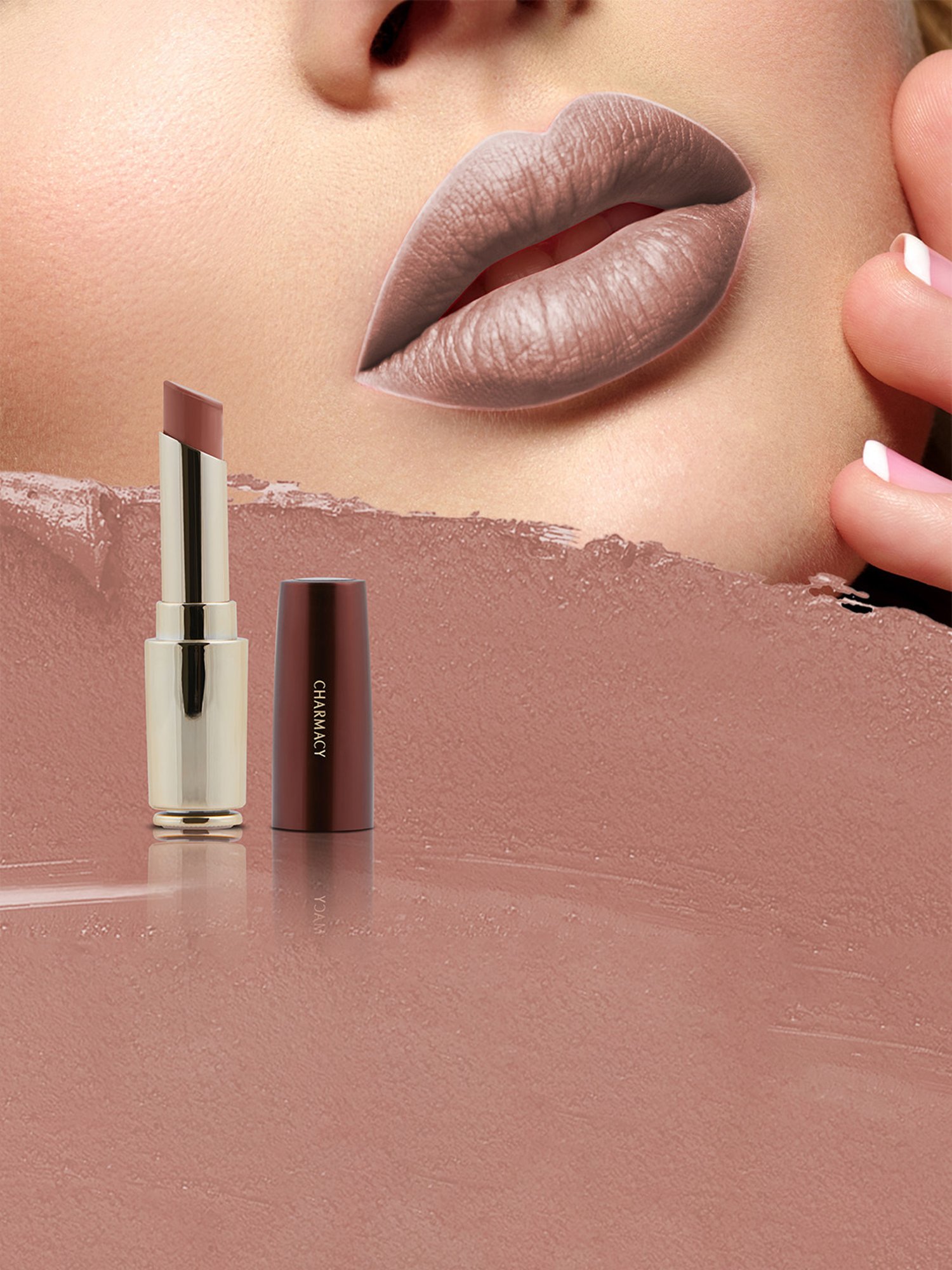 CHARMACY Milano Flattering Nude Lipstick 04 Lets Cuddle - 3.6 gm