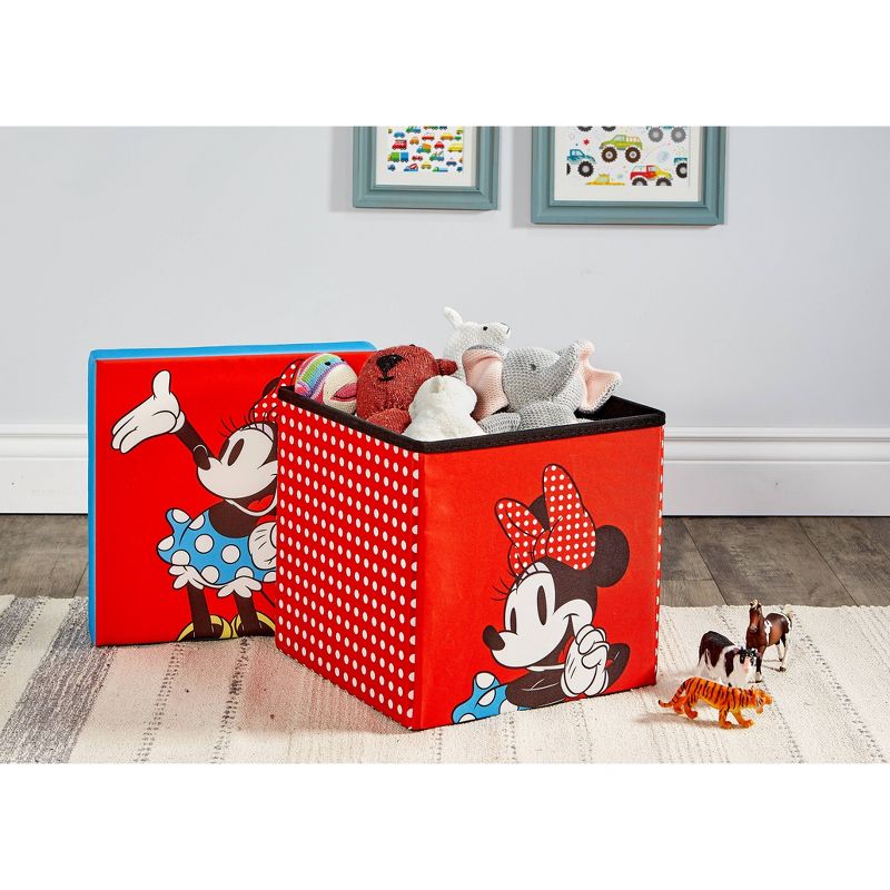 15" Minnie Mouse Folding Ottoman