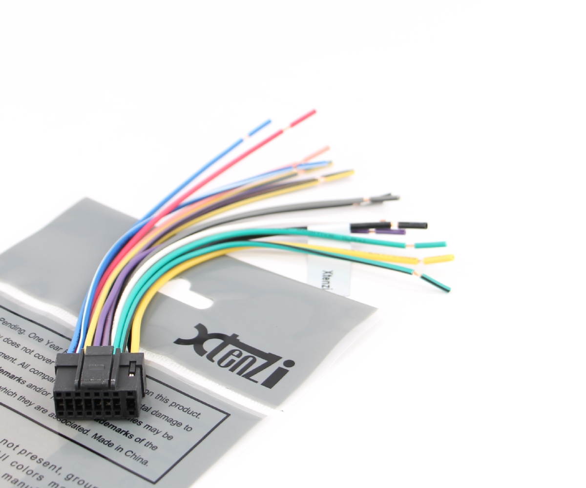 Xtenzi Wire Harness Plug Full 16 Pin Car Stereo For Alpine IVA INA IXA INE Video with Long Cables