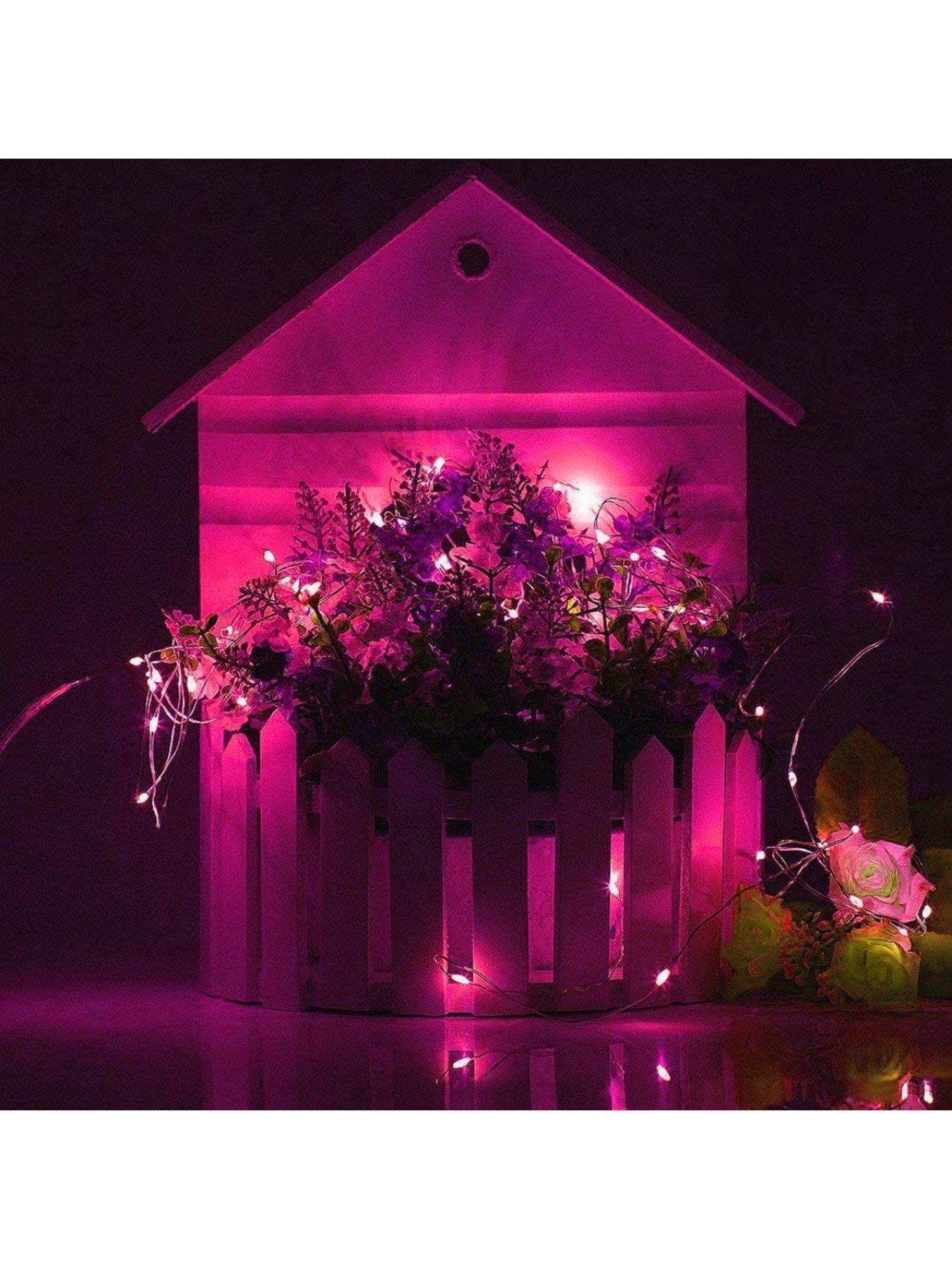 XERGY 10 Meter 100 LED's Fairy Decoration Stary String- 2 M (Pink)