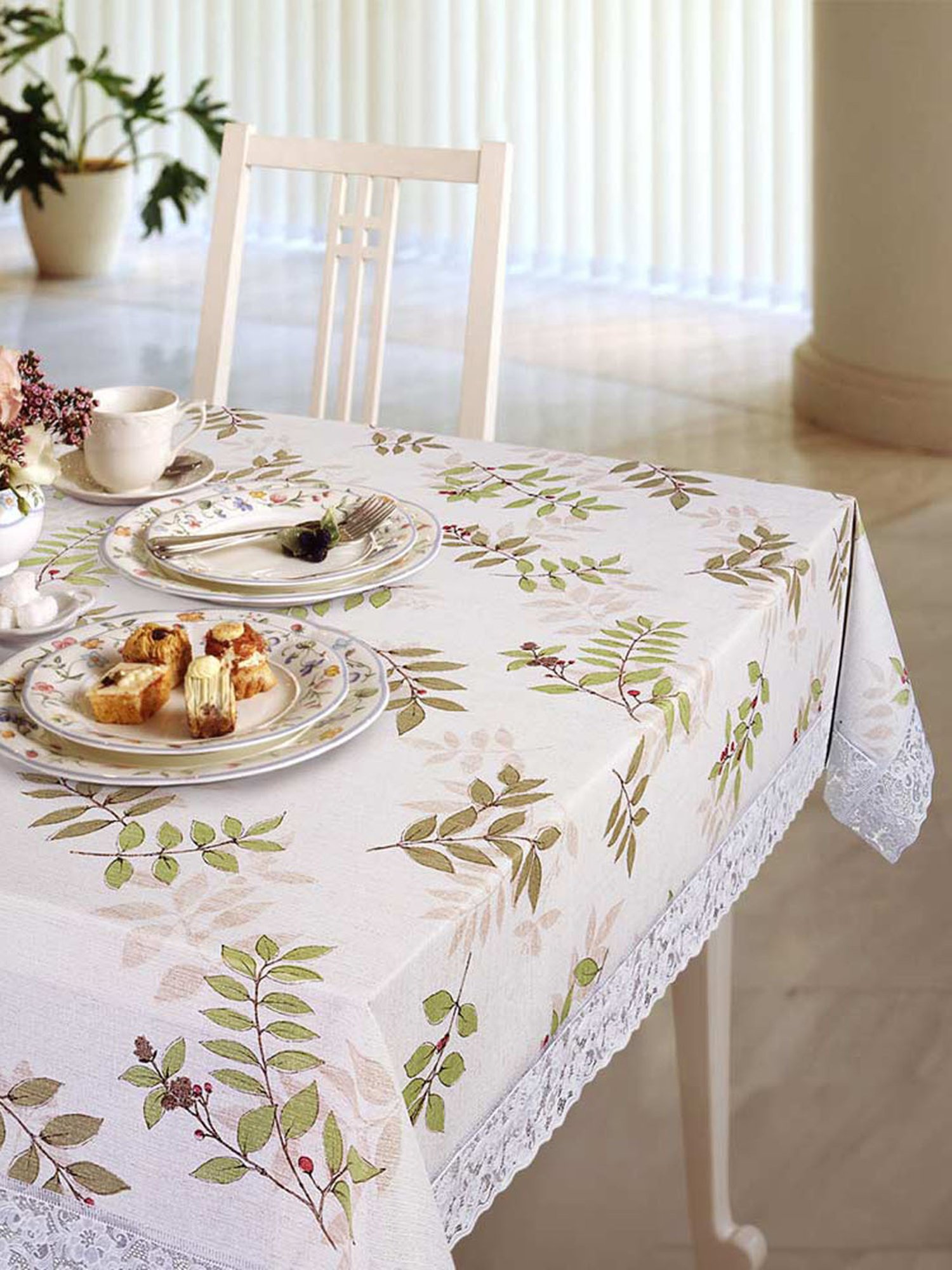 Freelance Green PVC Set of 1 Table Cloth