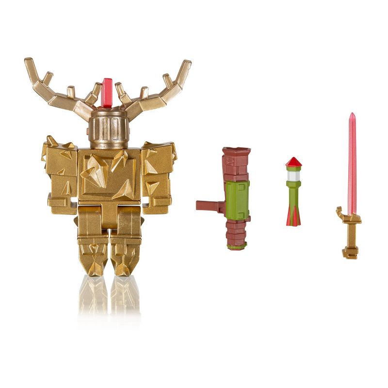 Roblox Celebrity Collection - Fantastic Frontier: Gold Corrupted Knight Figure Pack (Includes Exclusive Virtual Item)