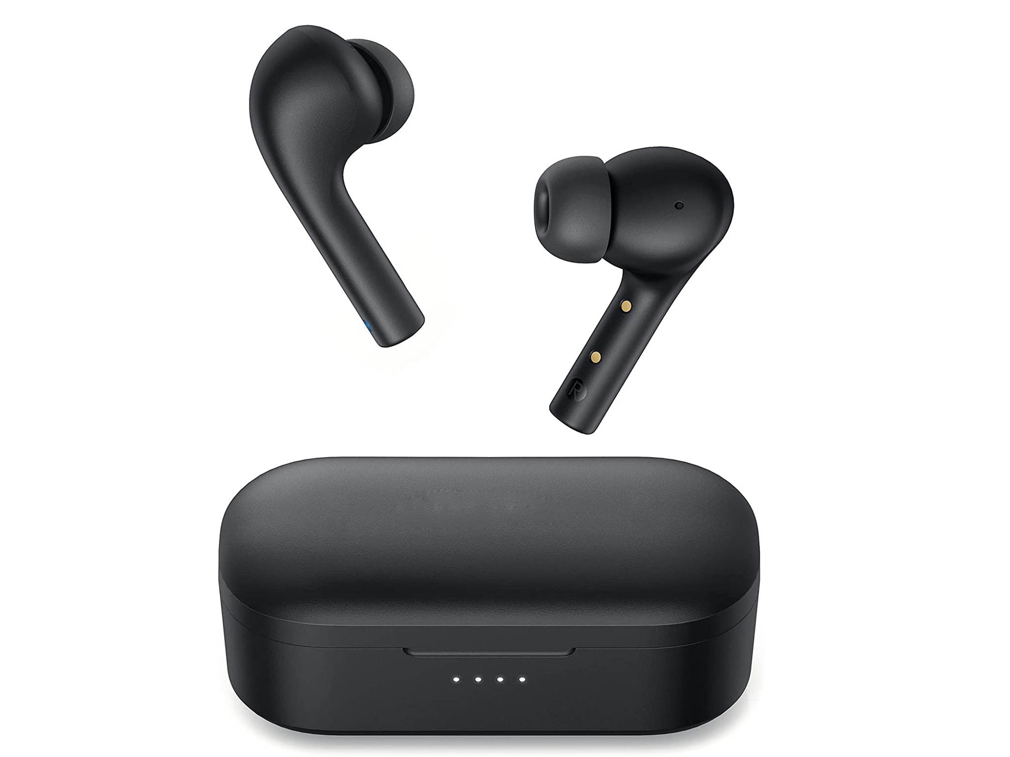 Upgraded Wireless Earbuds, Bluetooth Headphones with Noise Cancelling Mics, 30H Playtime, IPX6 Waterproof Bluetooth Earphones in-Ear with 5 Sizes Tips for iPhone, Android, Charging Case Included
