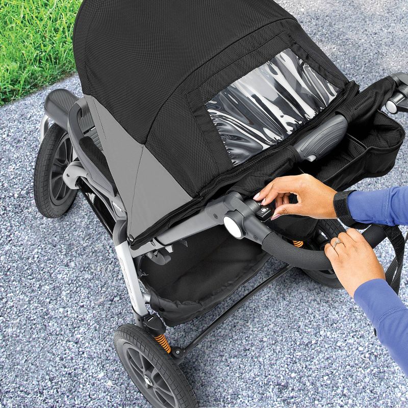 Cybex Balios S Lux Travel System with Aton 2 Infant Car Seat - Deep Black