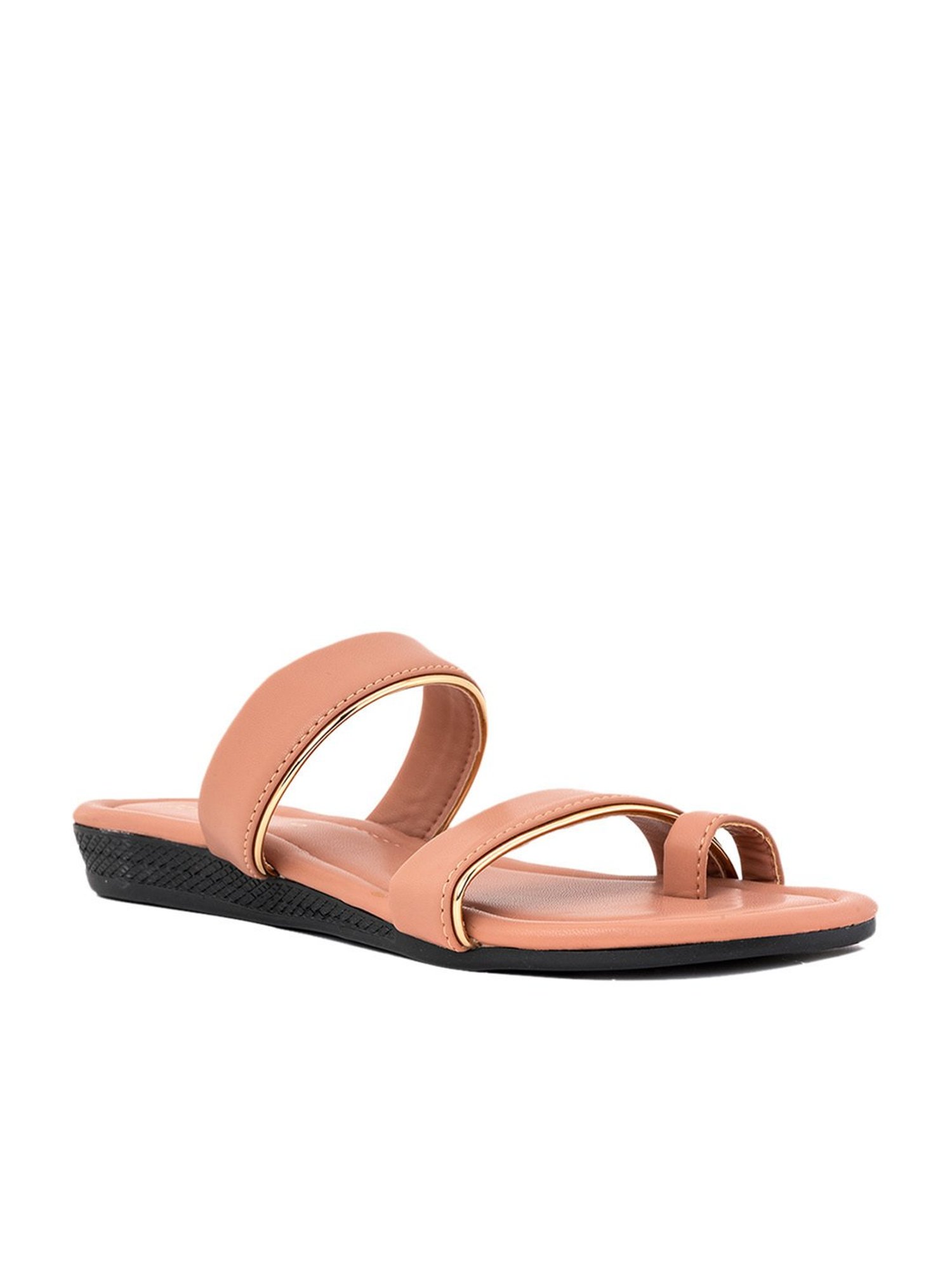 Khadim Women's Pink Toe Ring Wedges