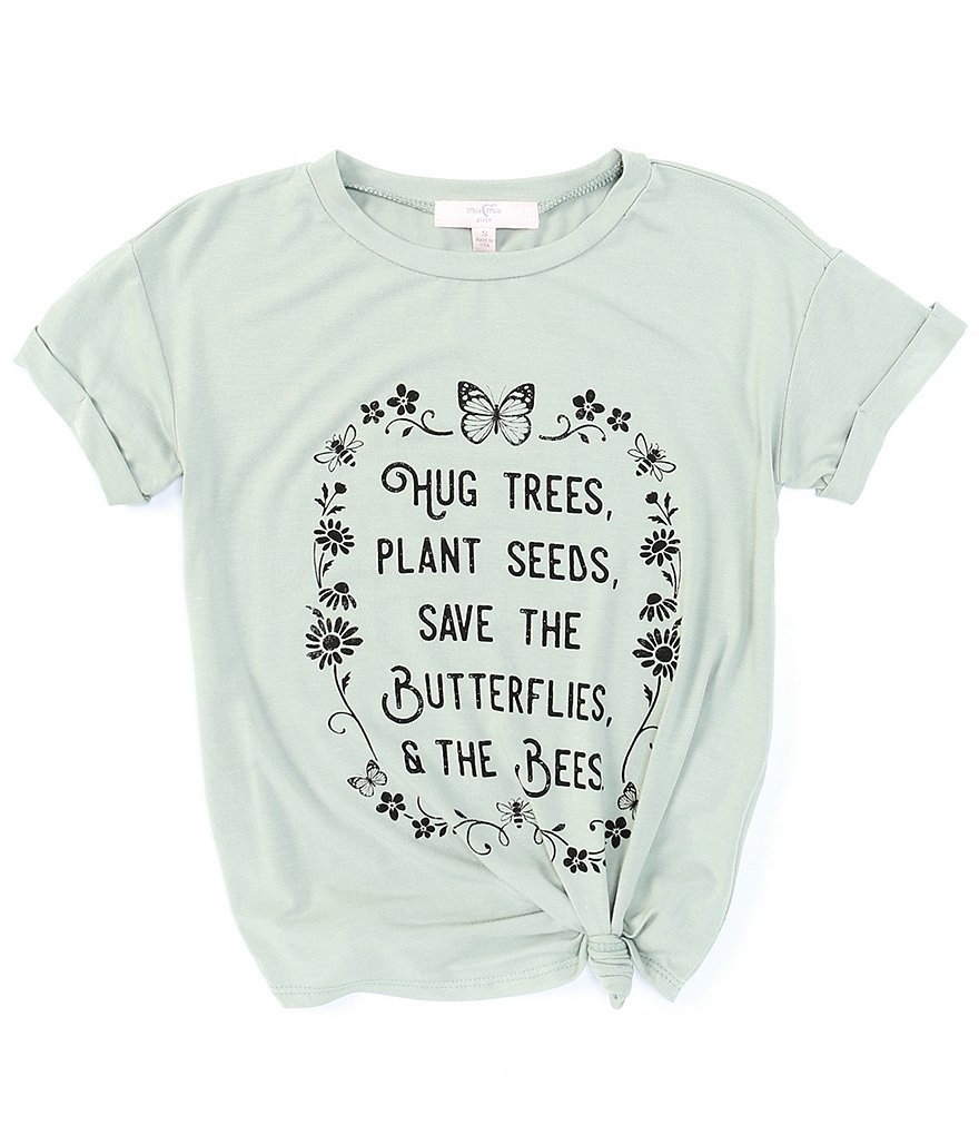 Moa Moa Big Girls 7-16 Short-Sleeve Graphic Tee