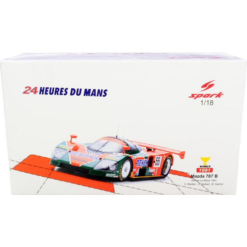 Mazda 787 B #55 Volker Weidler - Johnny Herbert - Bertrand Gachot Winner 24H of Le Mans (1991) 1/18 Model Car by Spark
