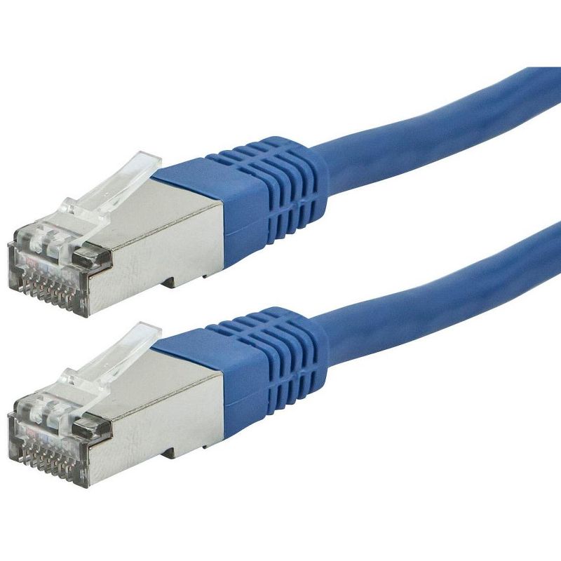 Monoprice Cat6A Ethernet Patch Cable - 3 Feet - Blue | Network Internet Cord - Zeroboot, RJ45, Stranded, 550Mhz, STP, Pure Bare Copper Wire, 10G,