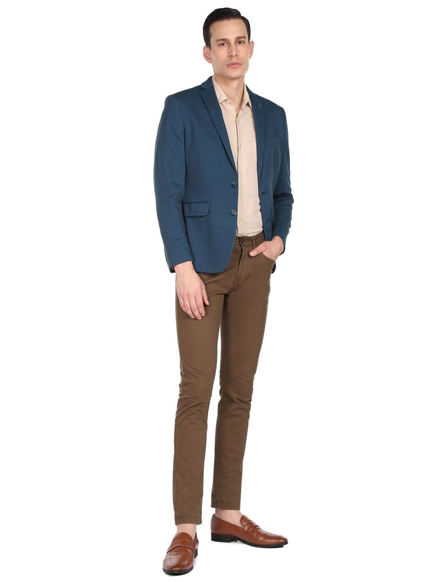 Arrow Blue Slim Fit Blazer