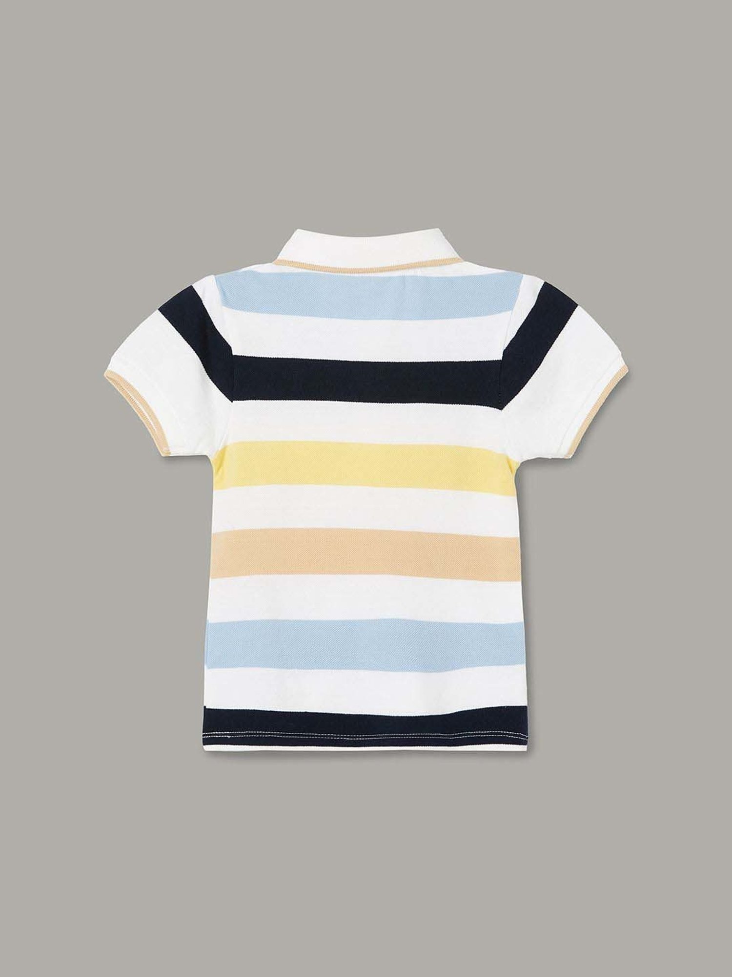 Juniors by Lifestyle Boys Multicolor Cotton Striped T Shirt