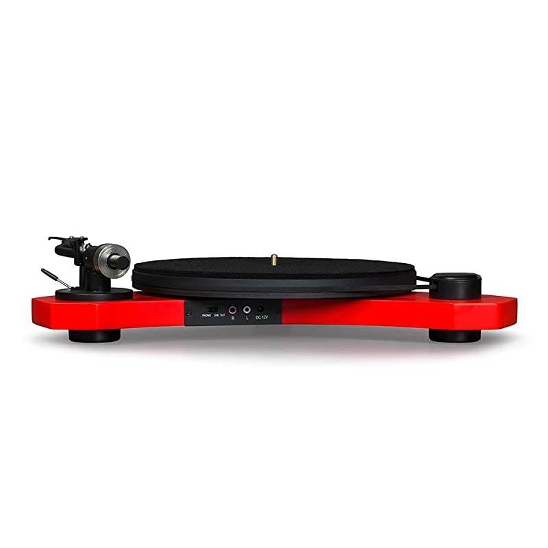 C3 2Speed BeltDrive Turntable with Audiograde MDF Plinth and RCA Output Red