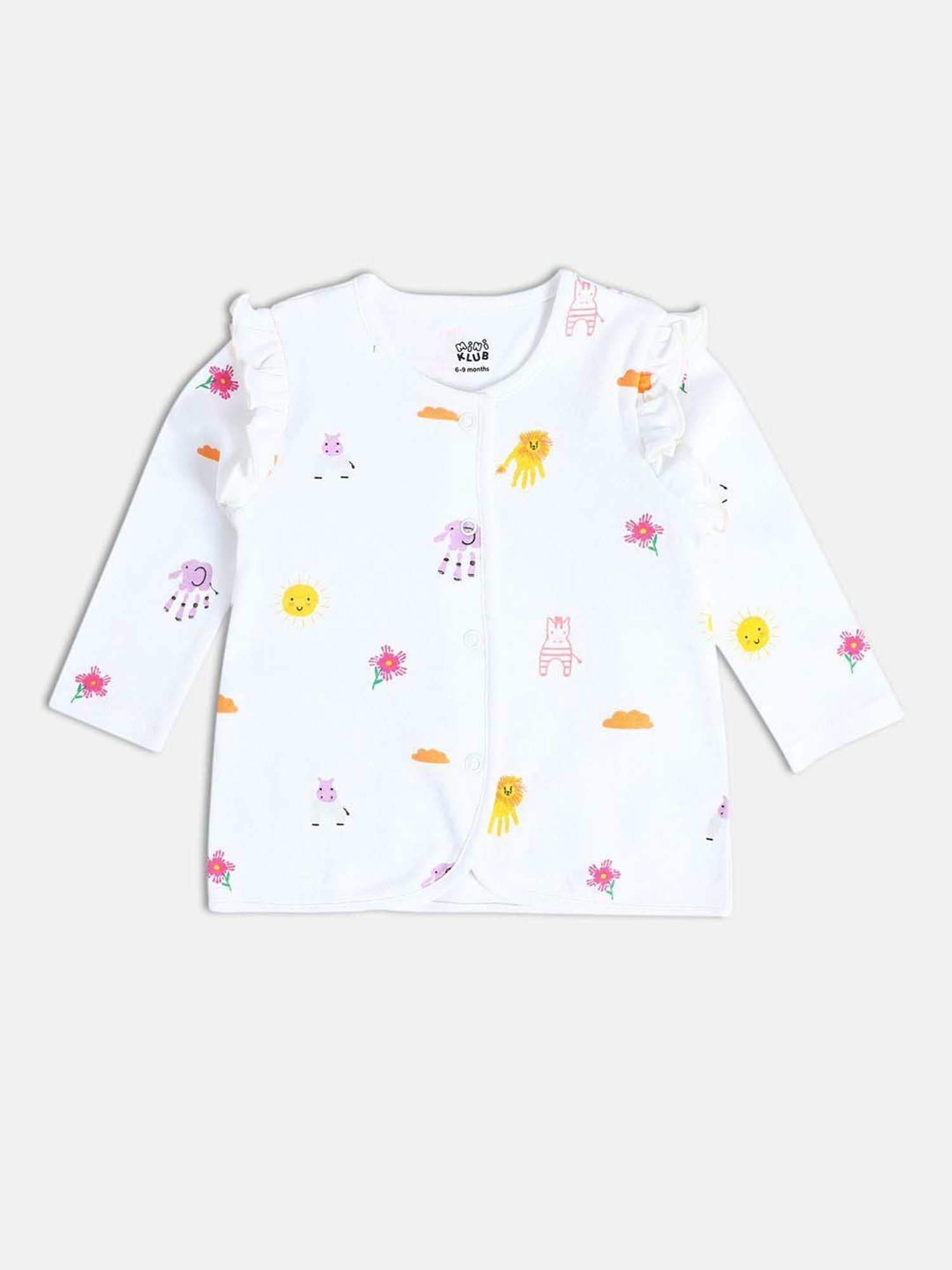 Ed-a-Mamma Baby Blue Printed Top