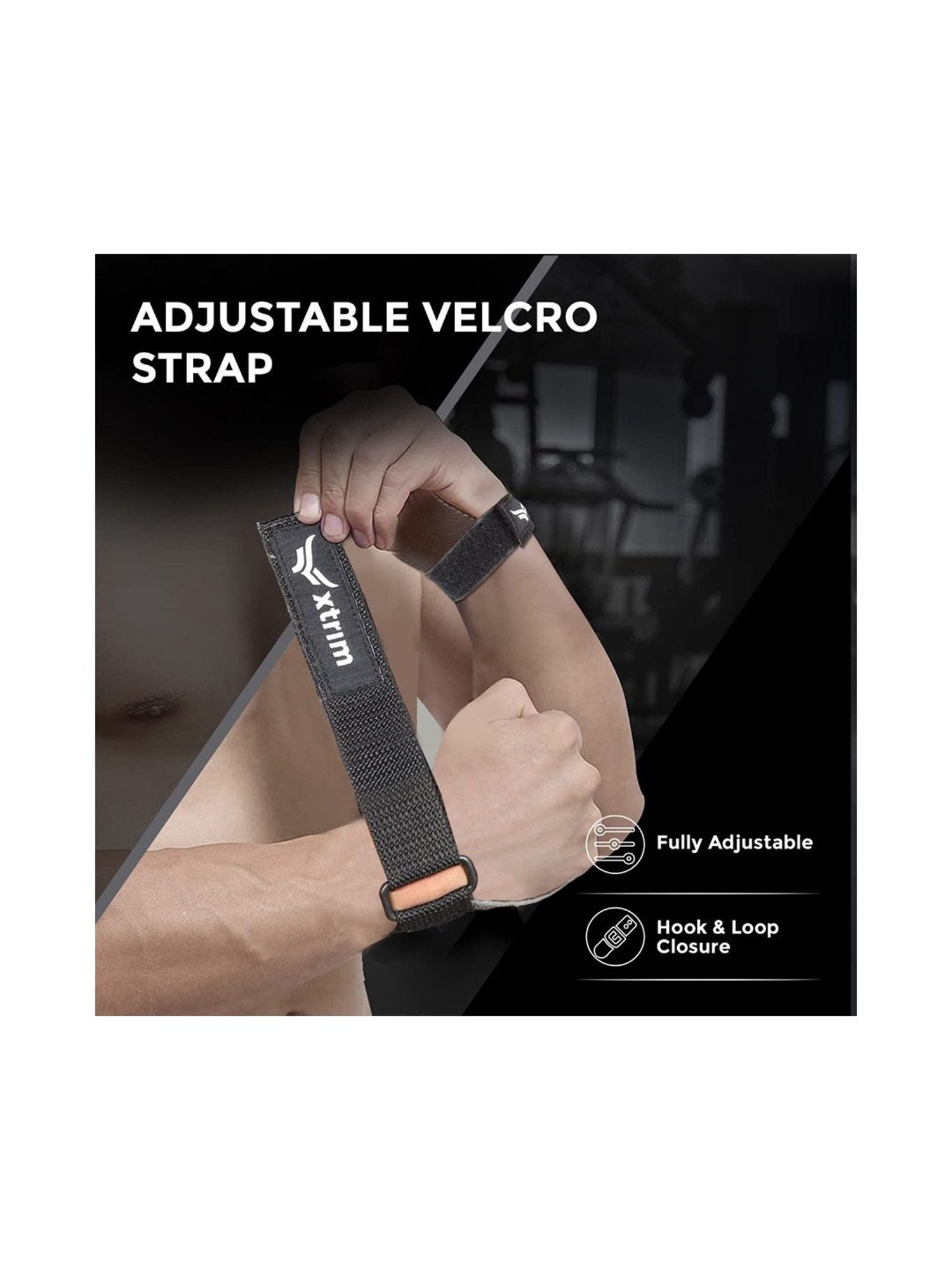 Xtrim Natural Leather Weight Lifting Grip (Brown)