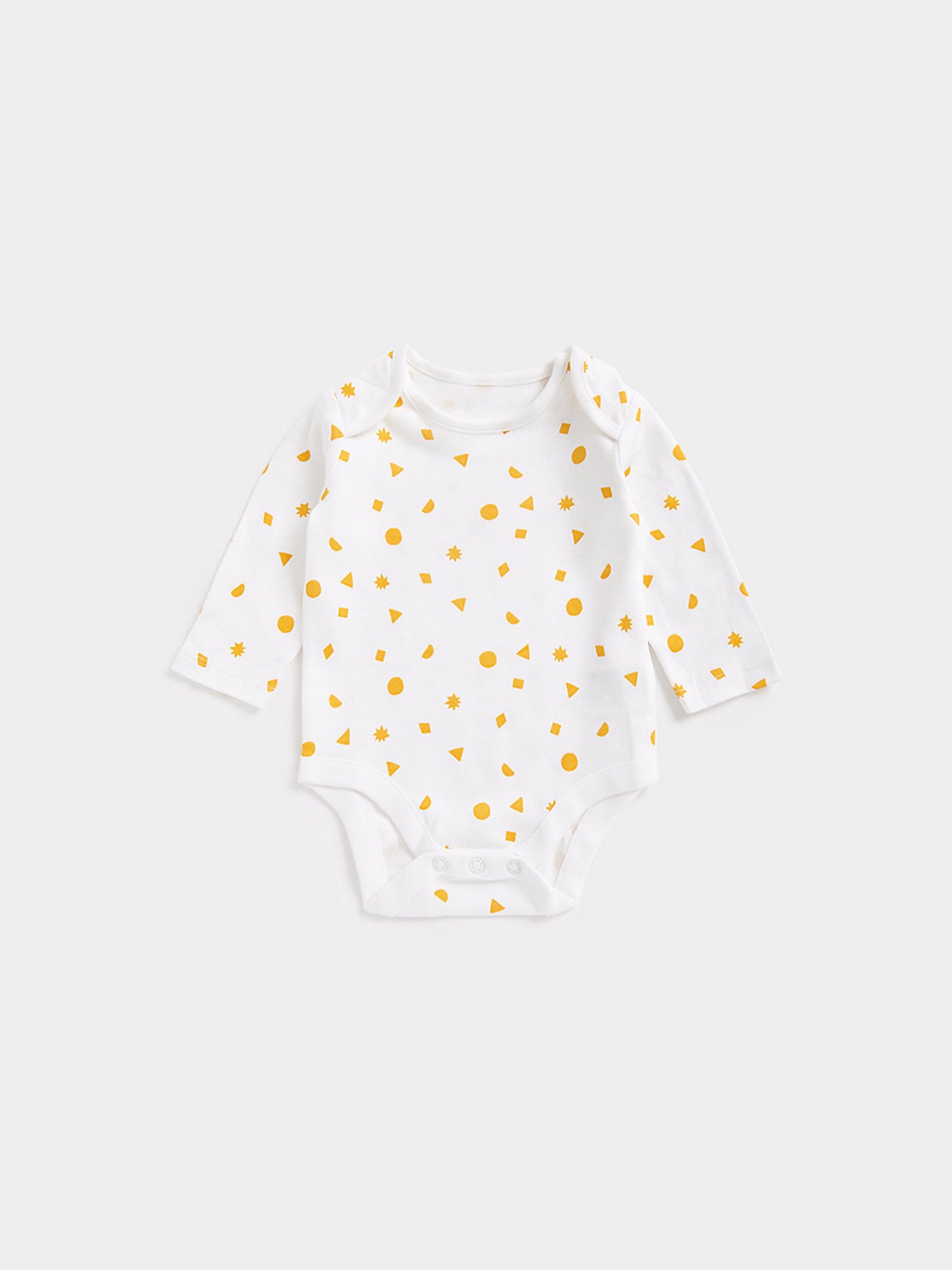 Ed-a-Mamma Baby Pink & White Printed Bodysuit (Pack Of 2)