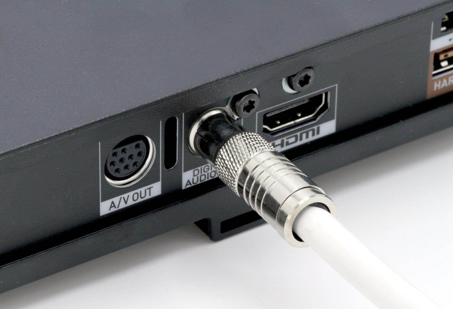 White Digital Audio Coaxial Cable Subwoofer Cable &ndash; (S/PDIF) RCA Cable, 200 Feet