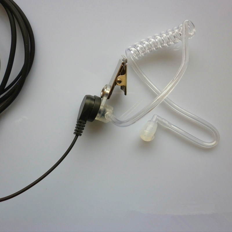 Black 80cm Eer-Hook Headset Earphone For Two Way Radio Walkie Talkie