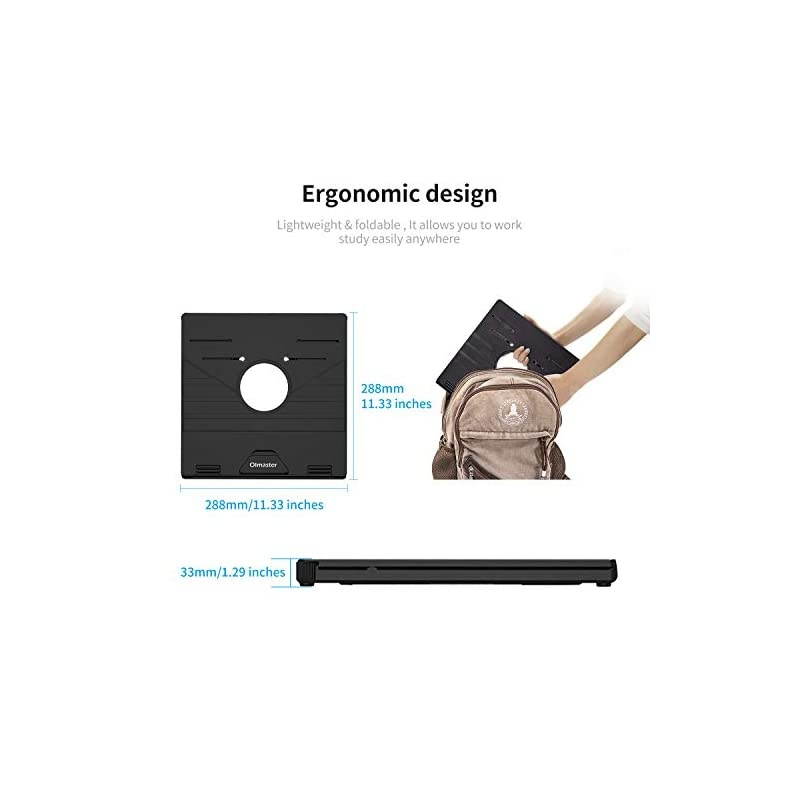 Laptop Stand MutiAngle Adjustable Portable Foldable Laptop Stand with HeatVent Ergonomic Laptop Stand Riser for Desk Compatible with MacBook Air Pro Surface Laptop 9156 inches