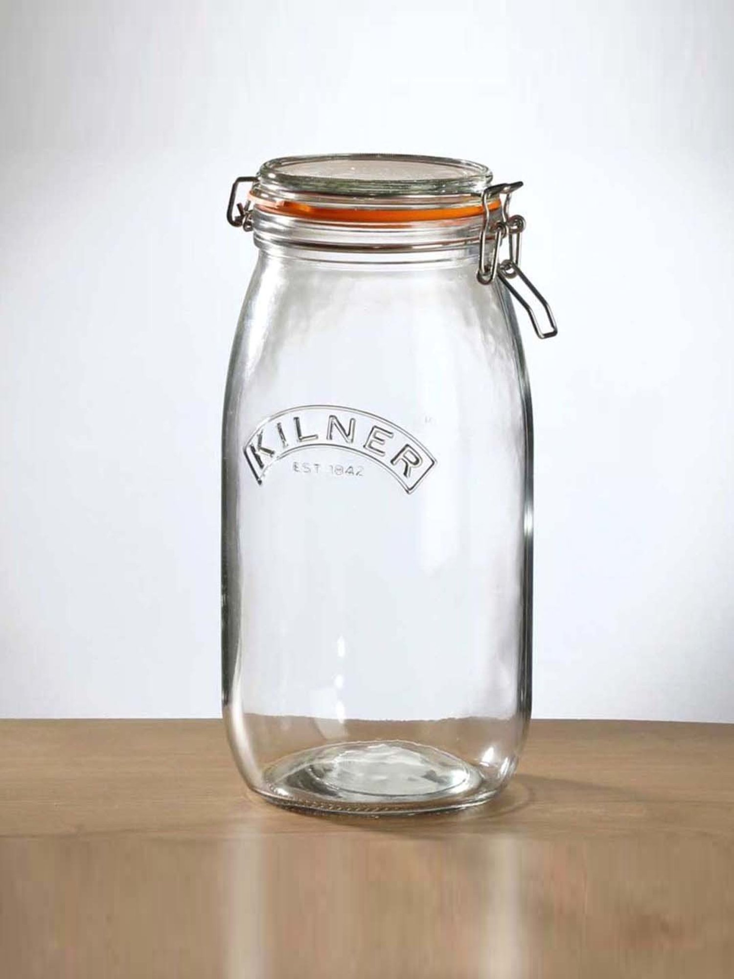 Kilner Transparent Glass Clip Top Round Jar (2 L)
