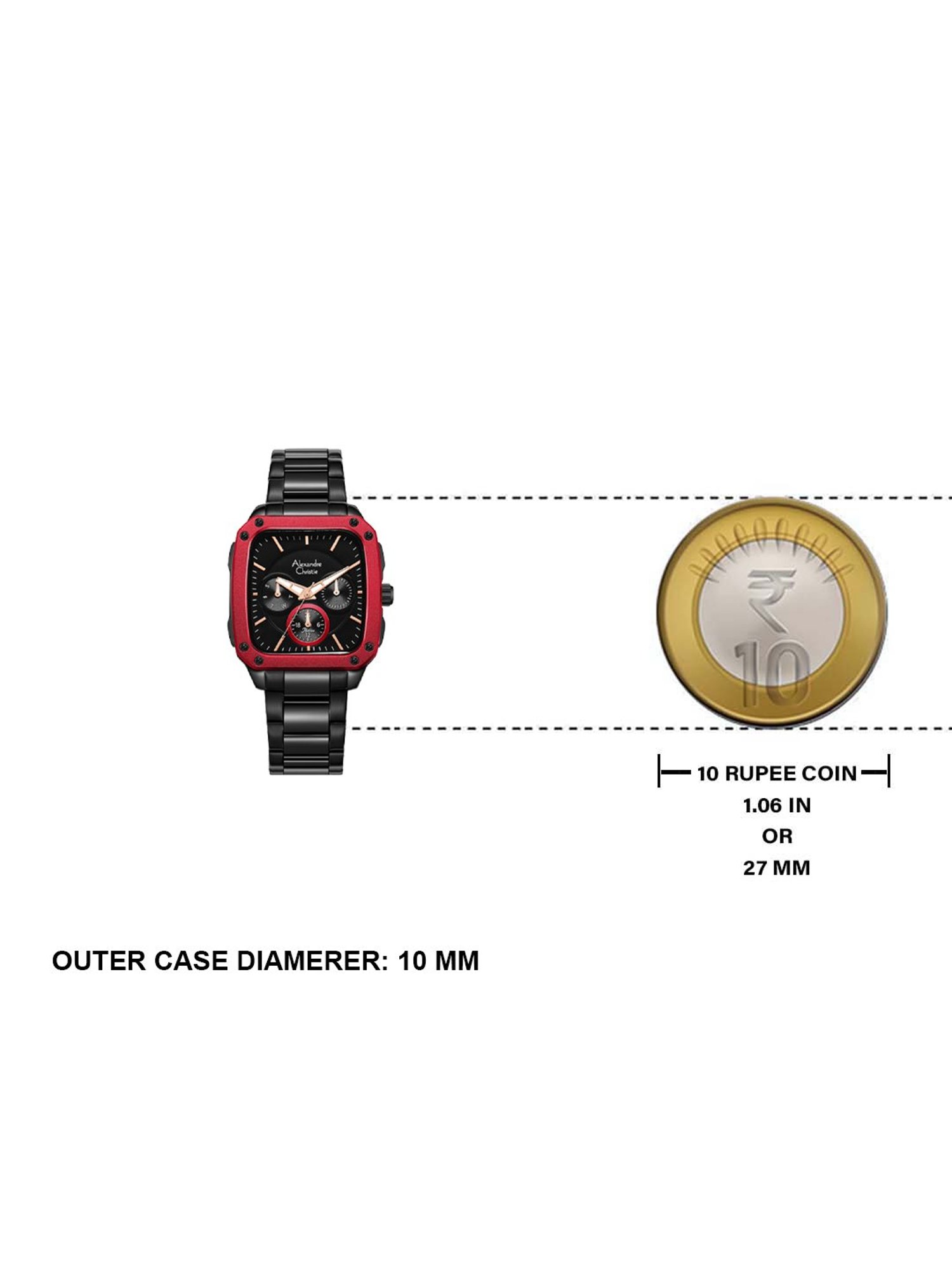 ALEXANDRE CHRISTIE 2996BFBIPBARE Multifunction Watch for Women