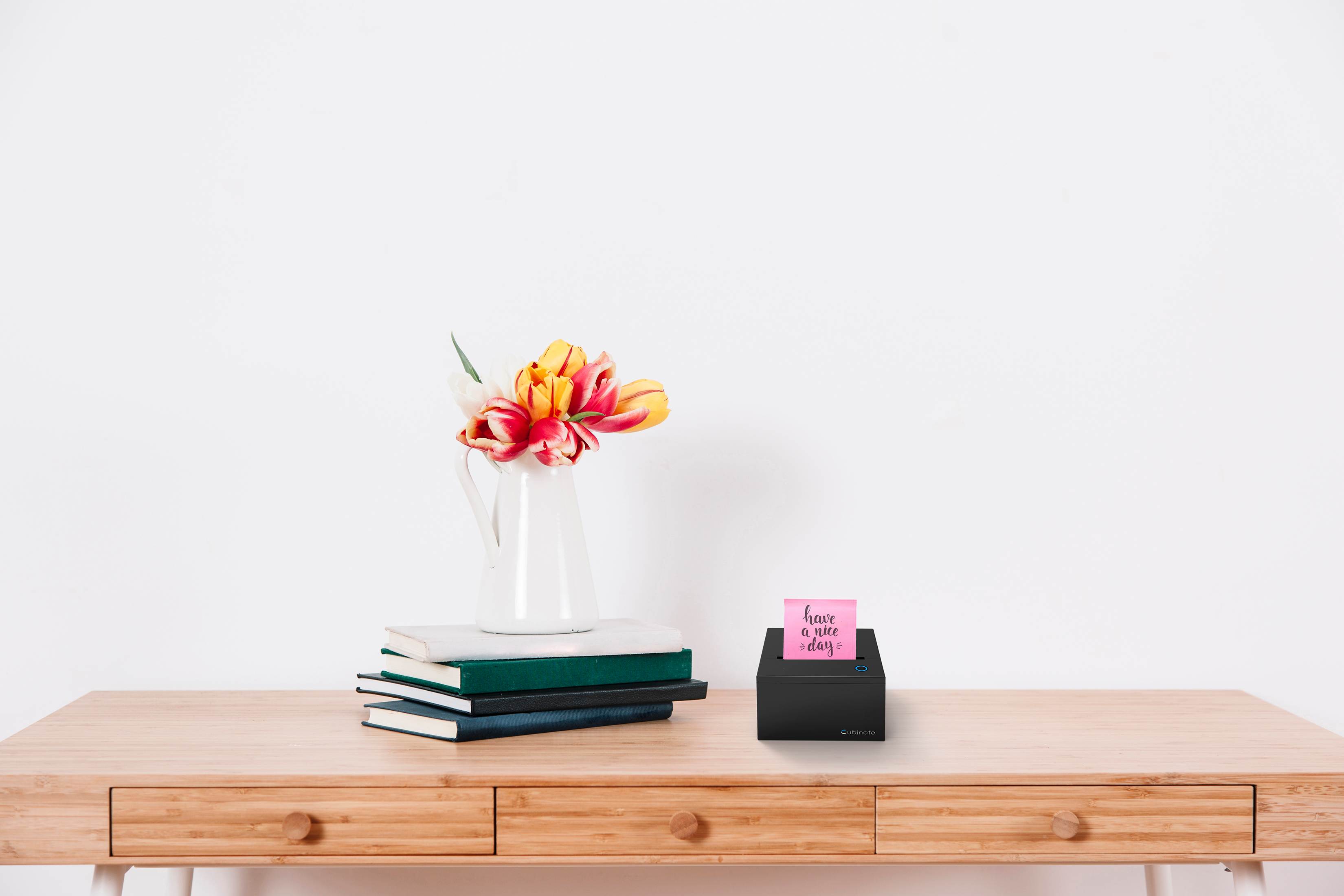 Cubinote Official Replacement Sticky Note Thermal Paper | BPA Free - Size 3-1/8" By 78' | Long Lasting Paper for No Ink Printer | Assorted Color 3 Pack Thermal Paper Rolls &ndash; 1 Blue, 1 Pink 1 1 Yellow