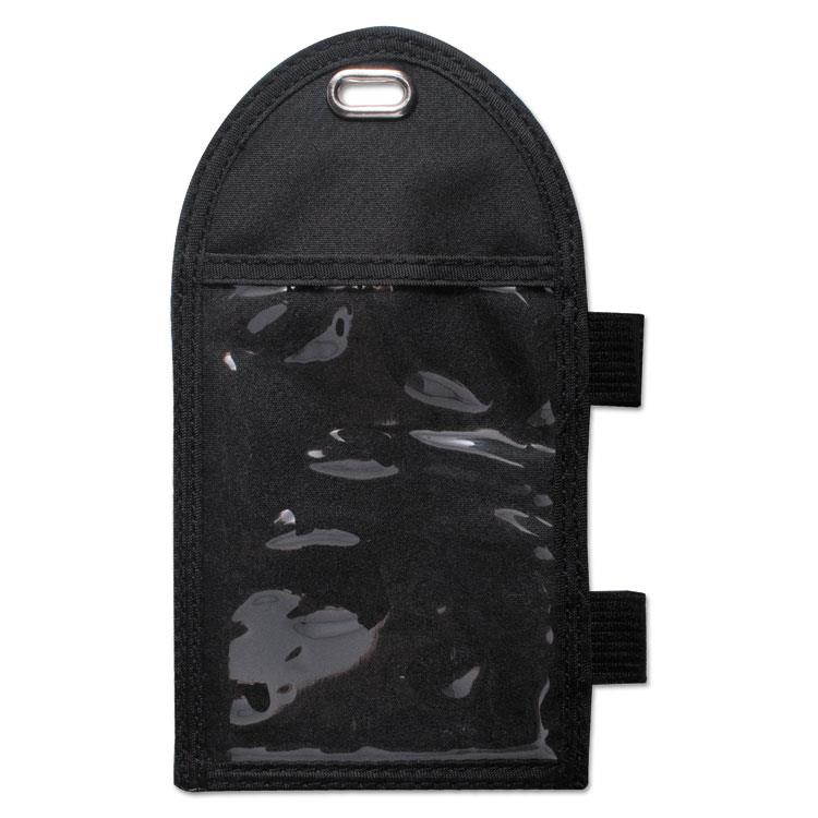 Advantus Vertical Badge Holder - Vertical - Metal - 12 / Box - Black