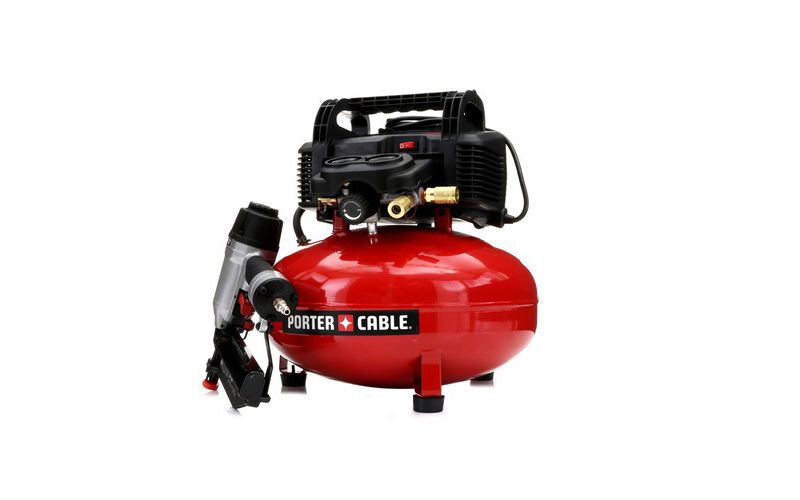 Porter-Cable PCFP72671R 2-1/2 in. Finish Nailer and 6 Gallon Pancake Air Compressor Combo Kit