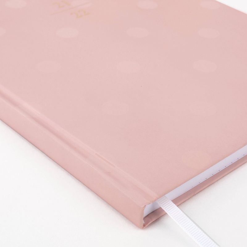 2021-22 Academic Planner 9.875" x 7.875" Casebound Weekly/Monthly Pink Dot - Sugar Paper™