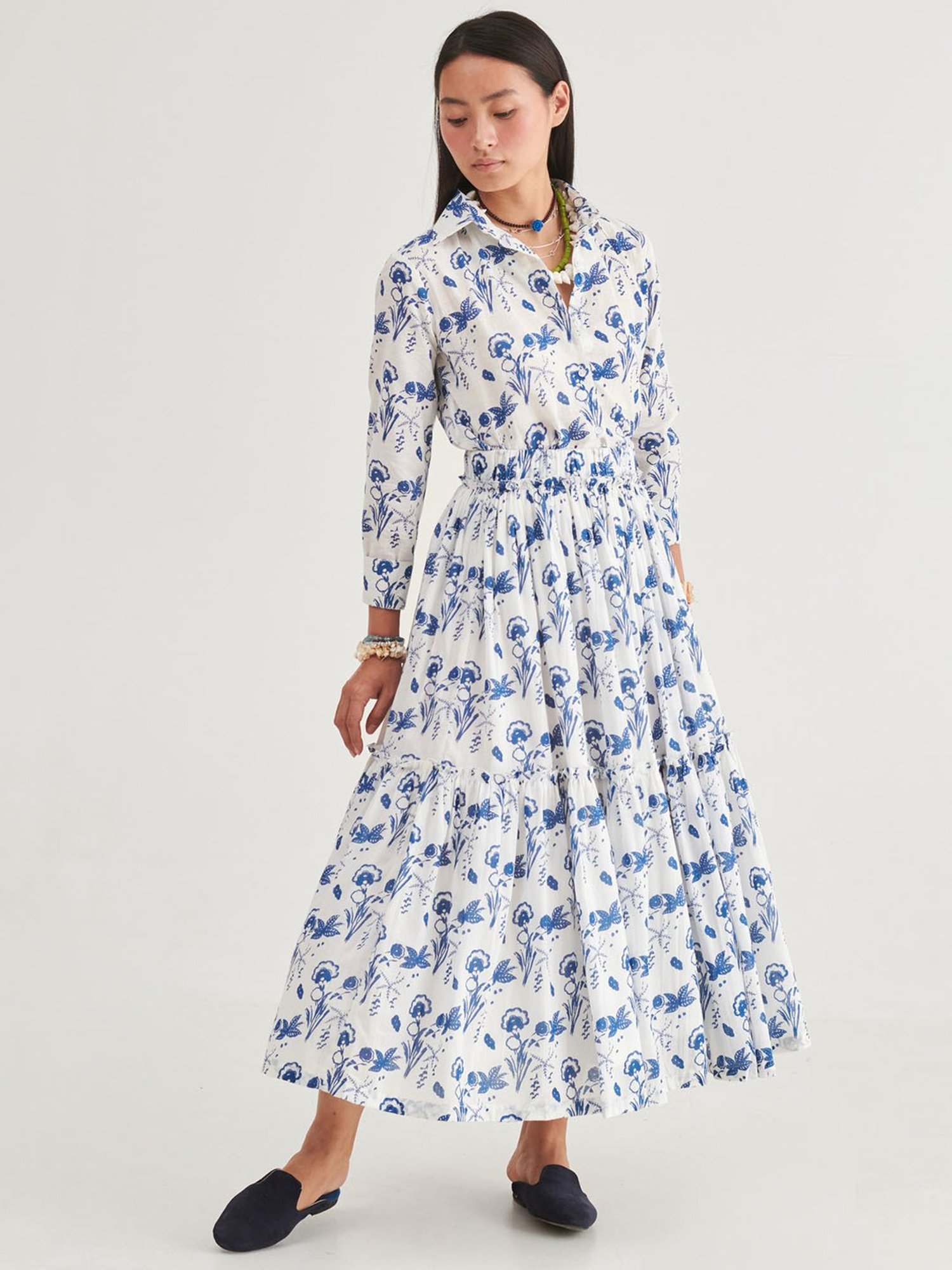 Prakriti Jaipur Indigo Skirt Co-Ord Set