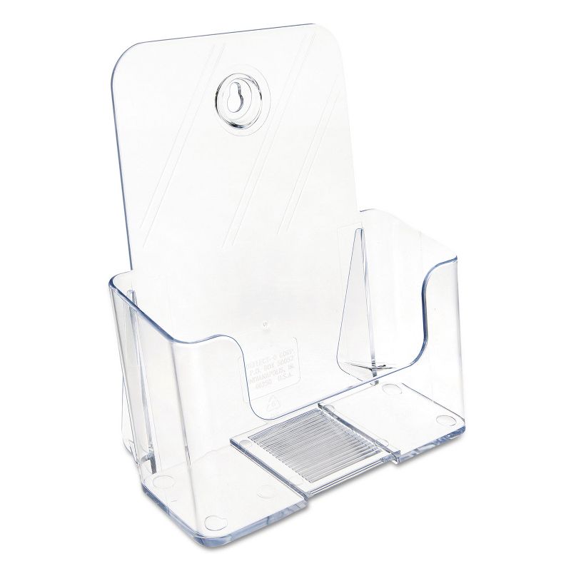 Deflecto DocuHolder for Countertop or Wall Mount Use 6-1/2w x 3-3/4d x 7-3/4h Clear 74901
