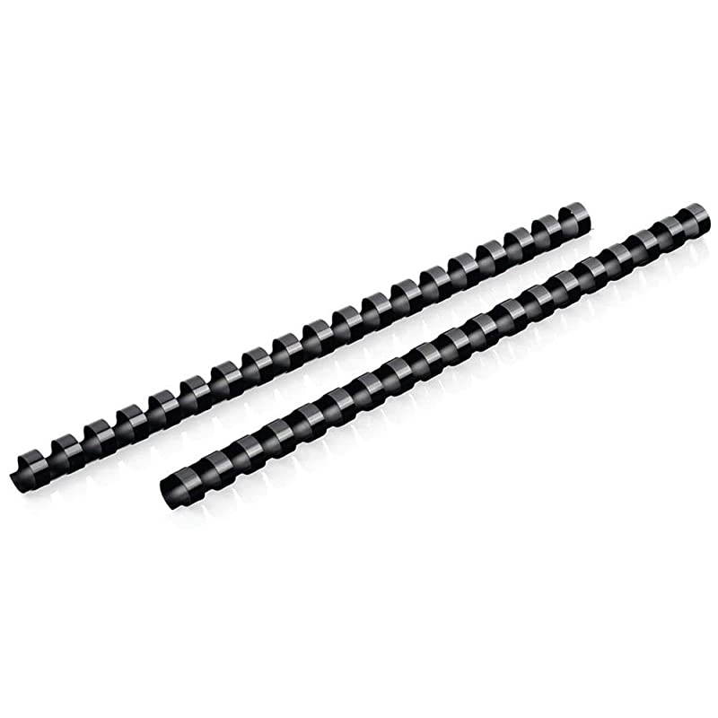 CombBind Binding SpinesSpiralsCoilsCombs 12 85 Sheet Capacity Black 125 Pack 4000134