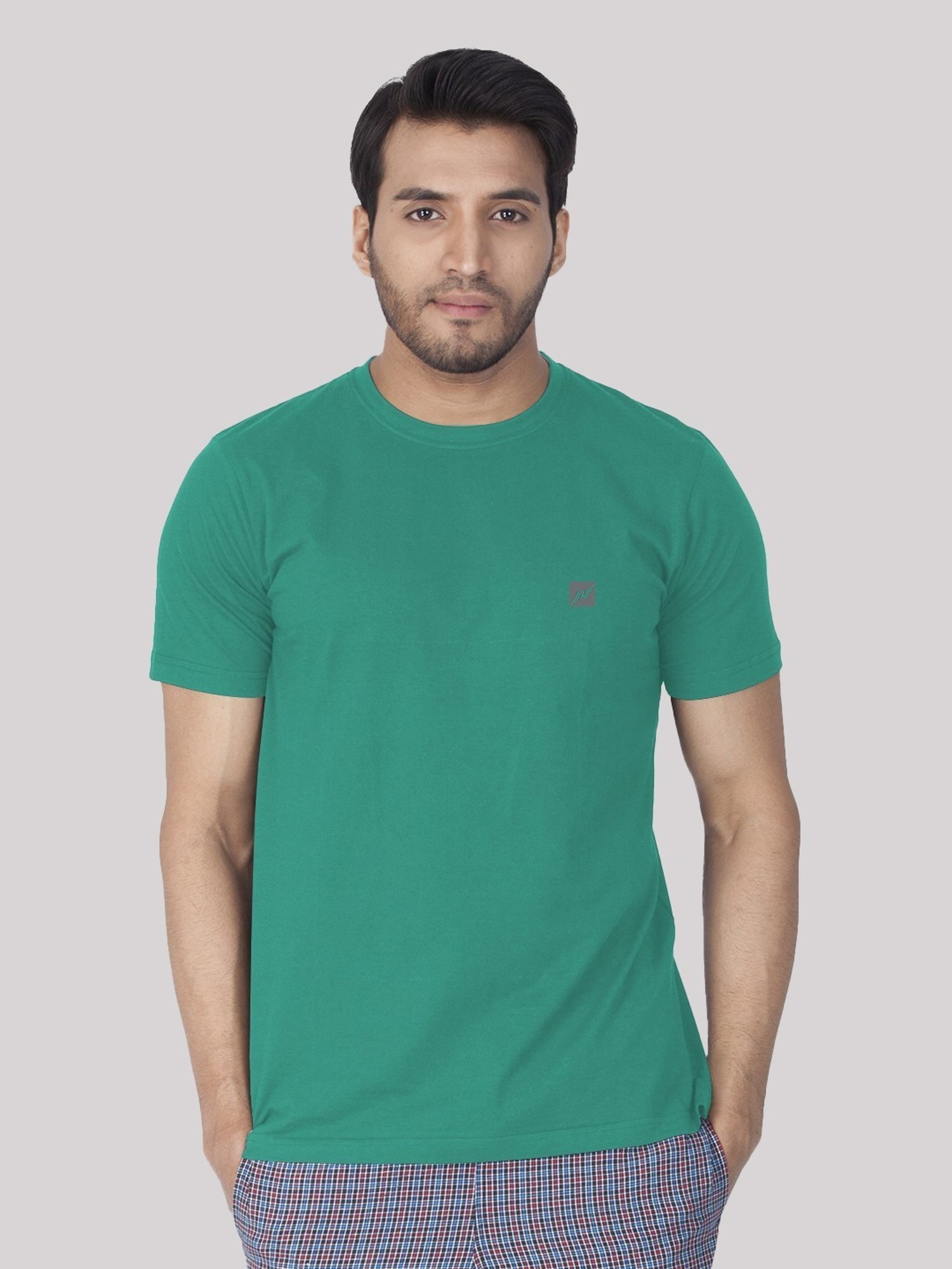 Lux Nitro Sea Green Regular Fit T-Shirt Pack of - 2