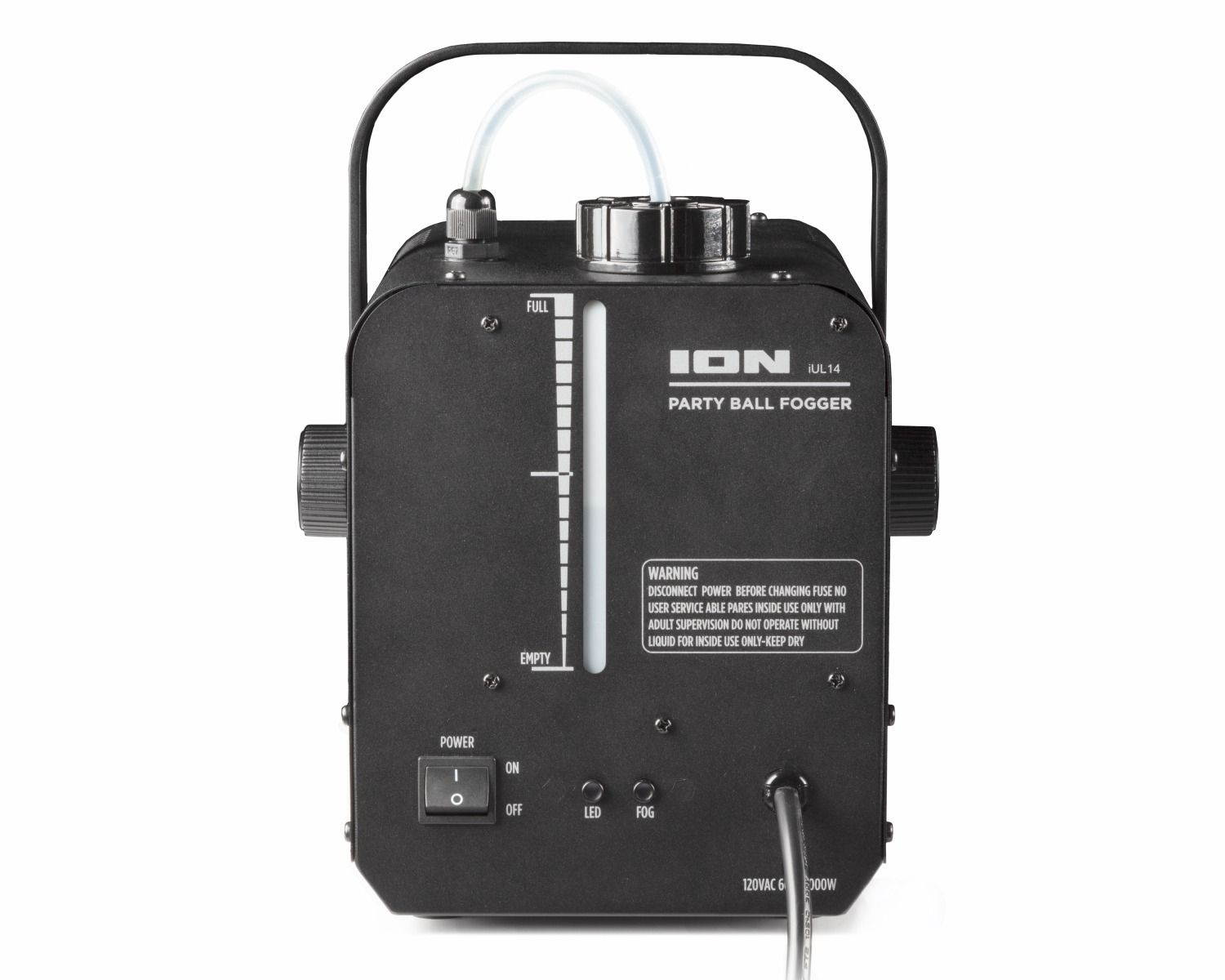 Ion Audio Party Ball Fogger 1000-Watt Fog Machine with Built-in Party Lights